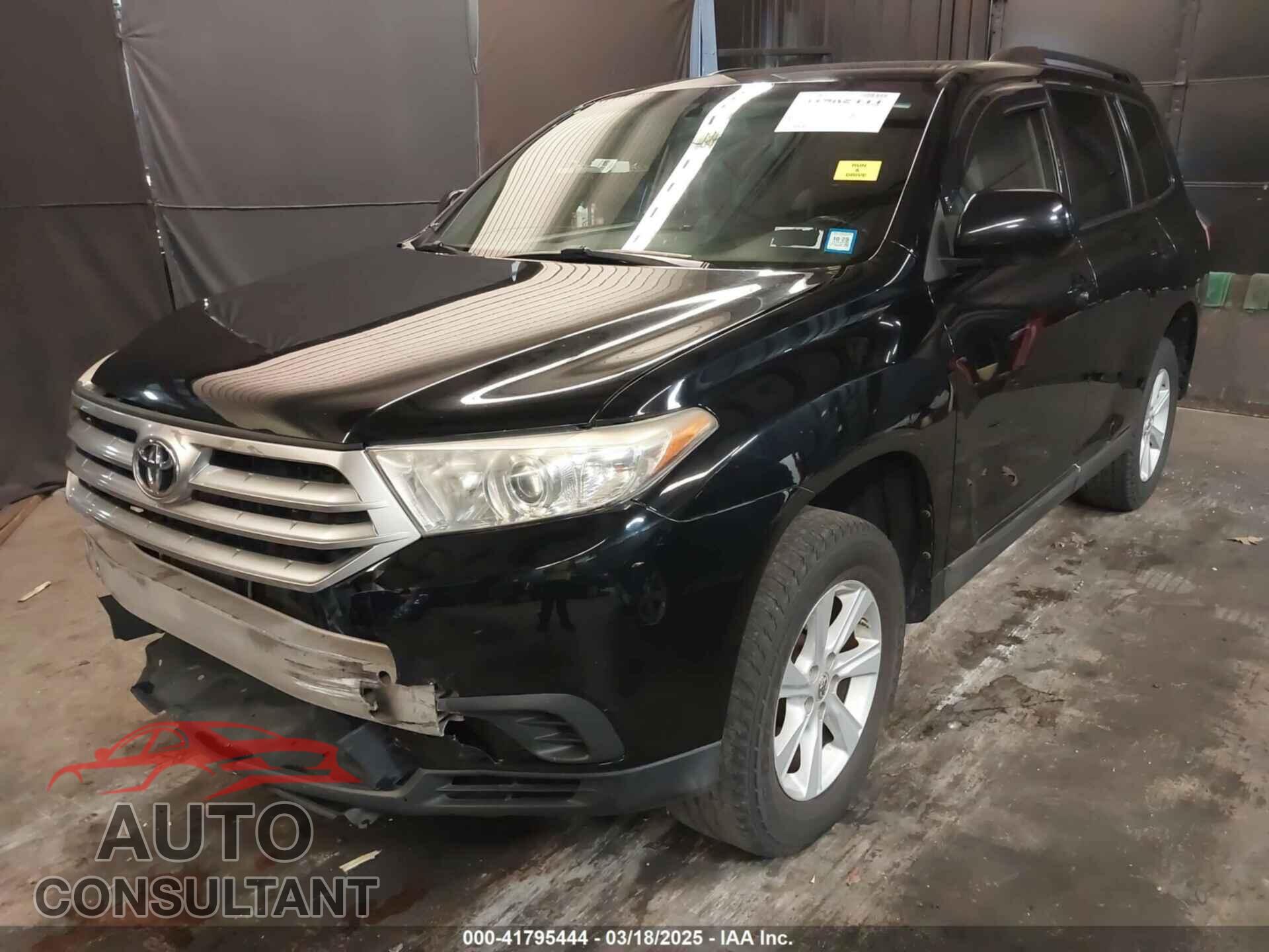 TOYOTA HIGHLANDER 2013 - 5TDZA3EH8DS032069