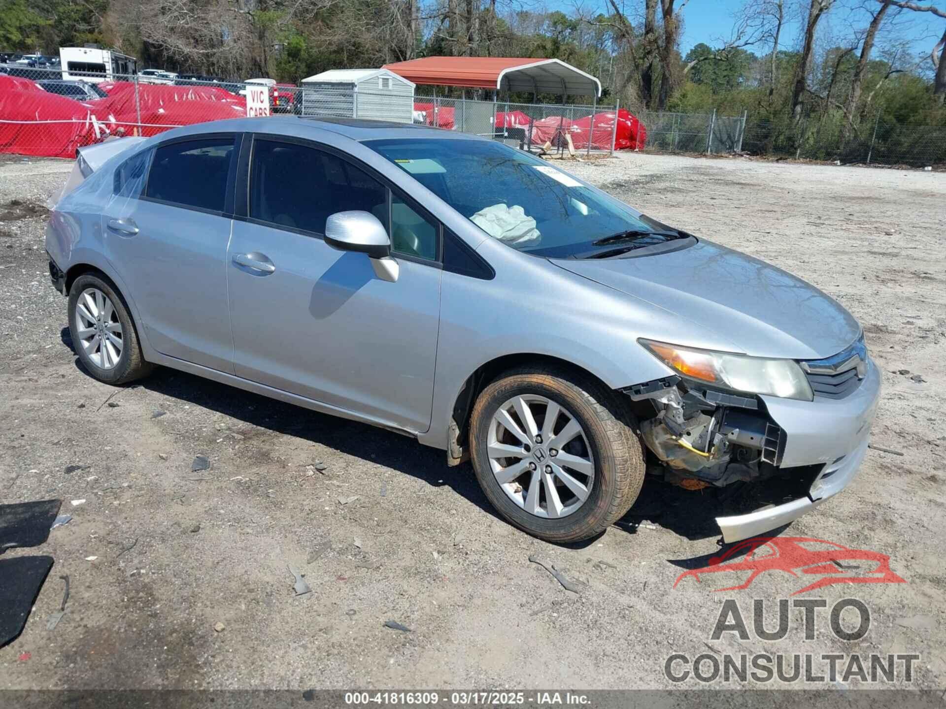 HONDA CIVIC 2012 - 19XFB2F88CE021929