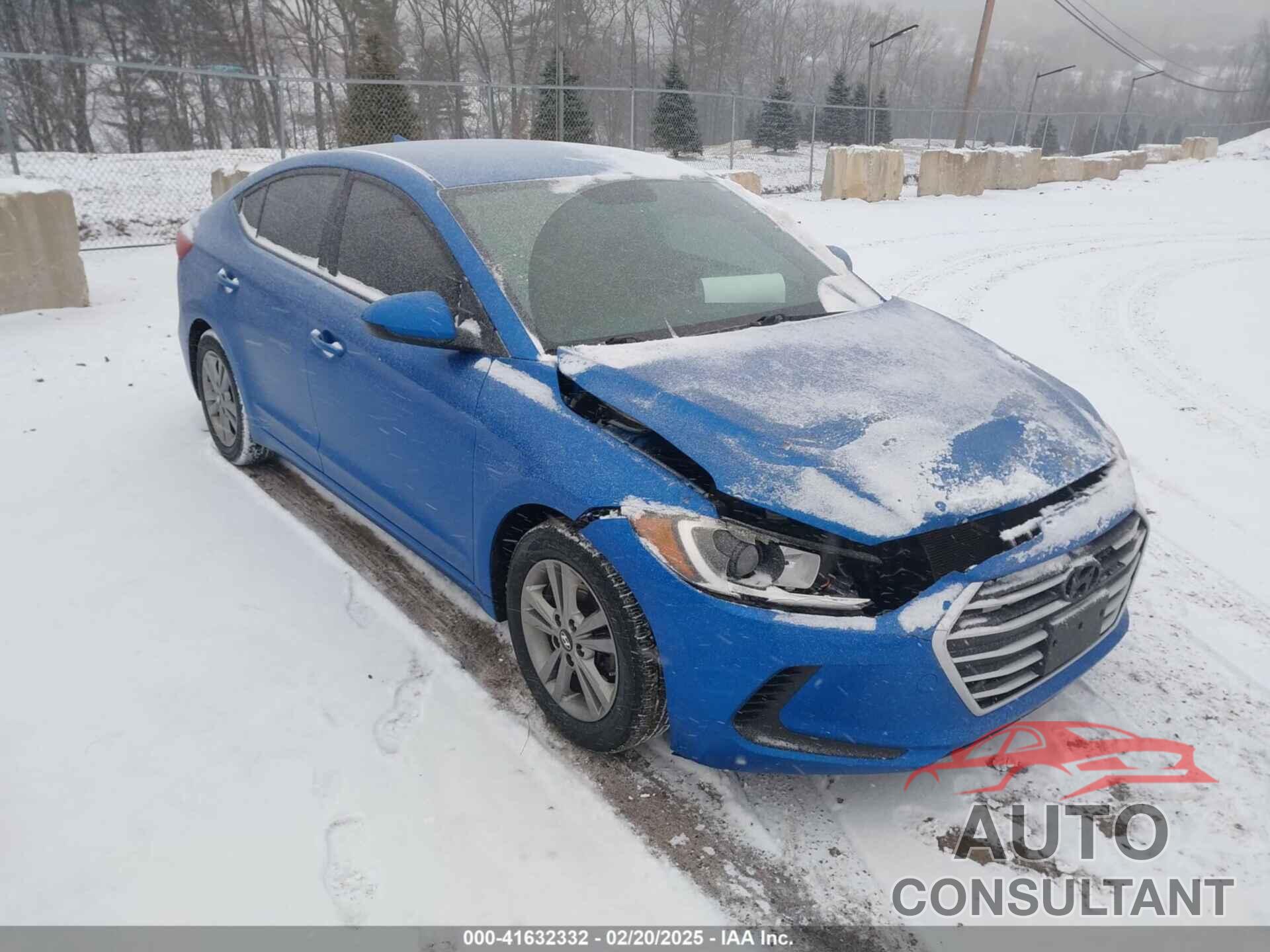 HYUNDAI ELANTRA 2017 - KMHD84LF6HU144900