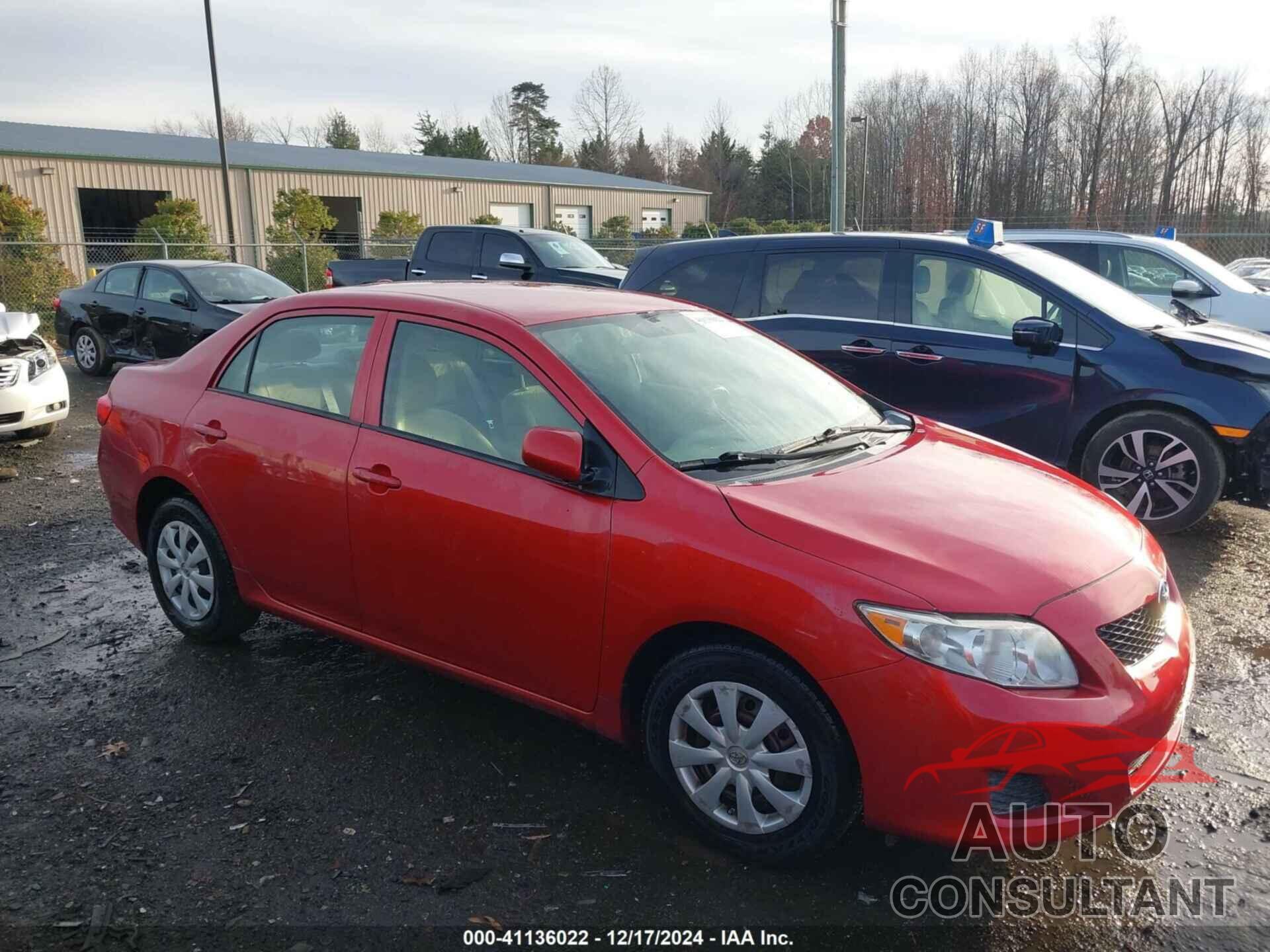 TOYOTA COROLLA 2009 - 2T1BU40E49C105630