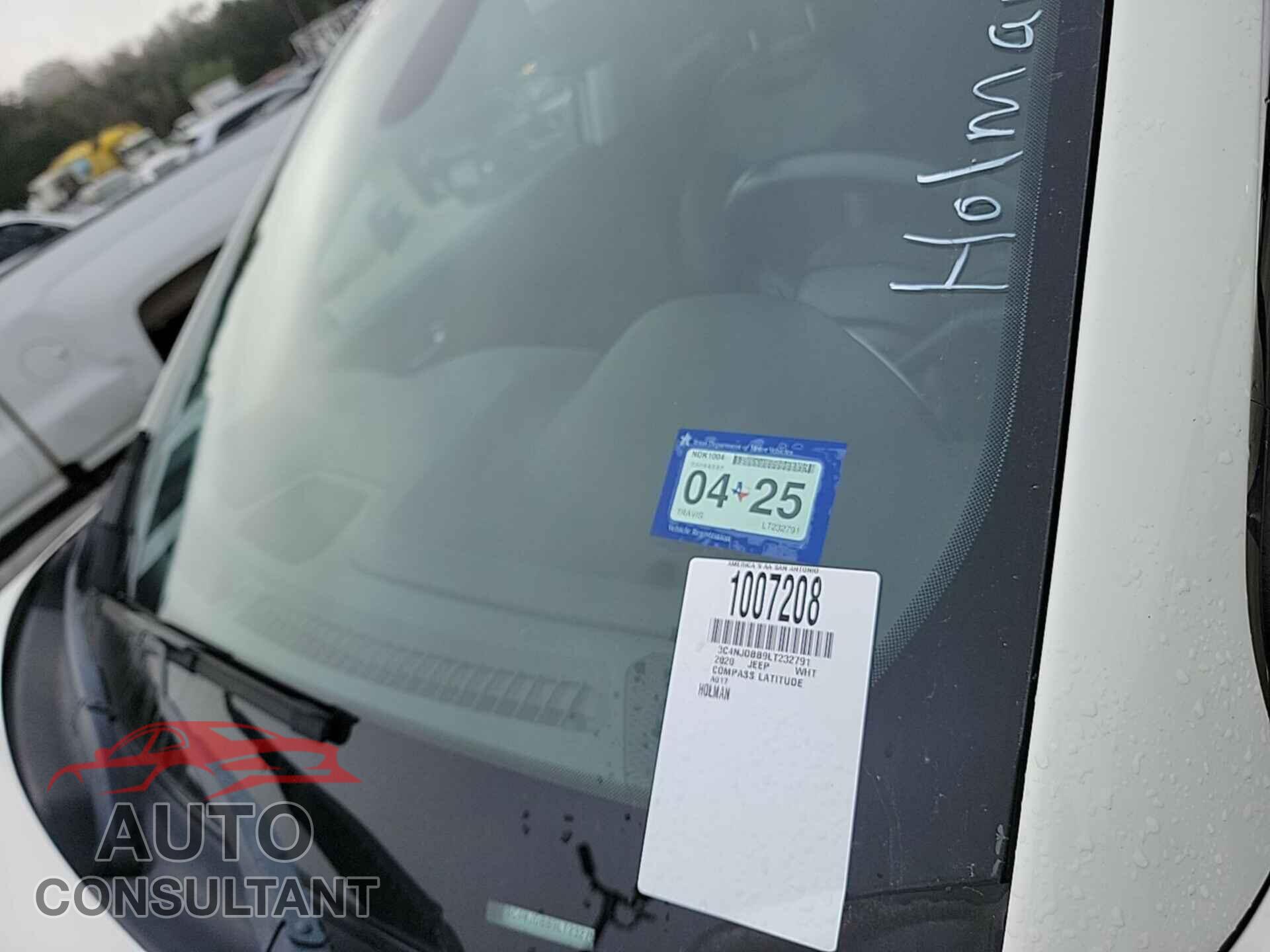 JEEP COMPASS 2020 - 3C4NJDBB9LT232791