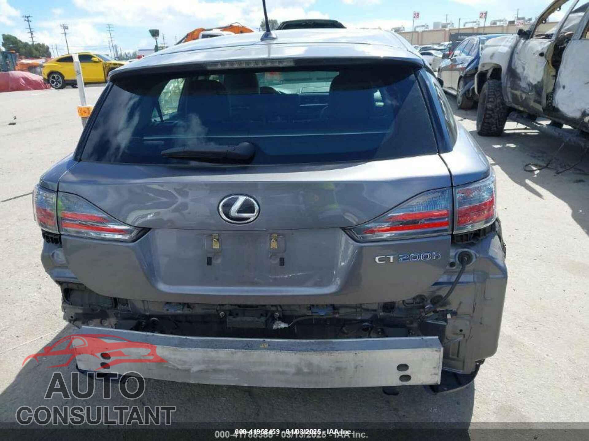 LEXUS CT 200H 2012 - JTHKD5BH4C2072825