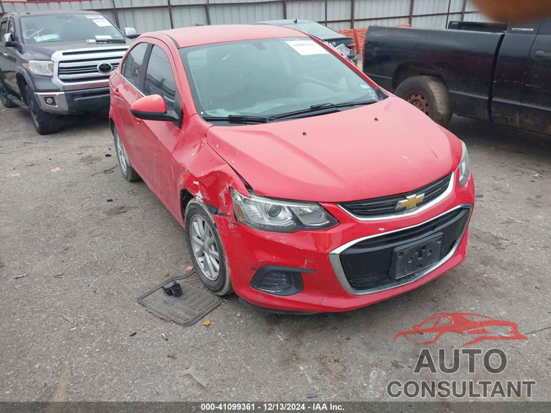 CHEVROLET SONIC 2017 - 1G1JD5SH1H4116409