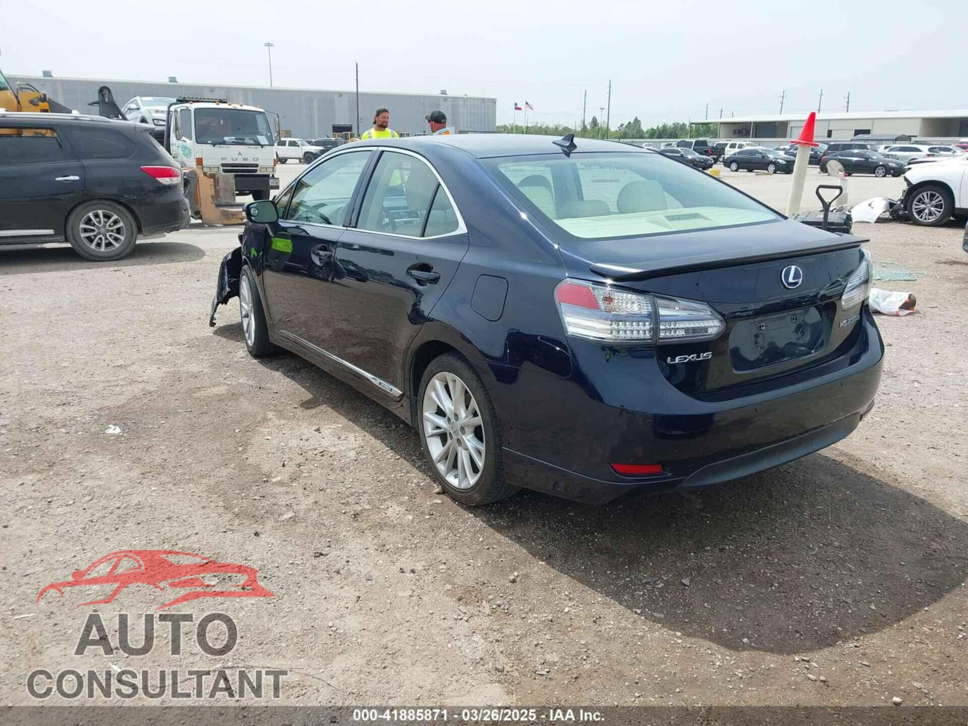 LEXUS HS 250H 2010 - JTHBB1BA9A2026888