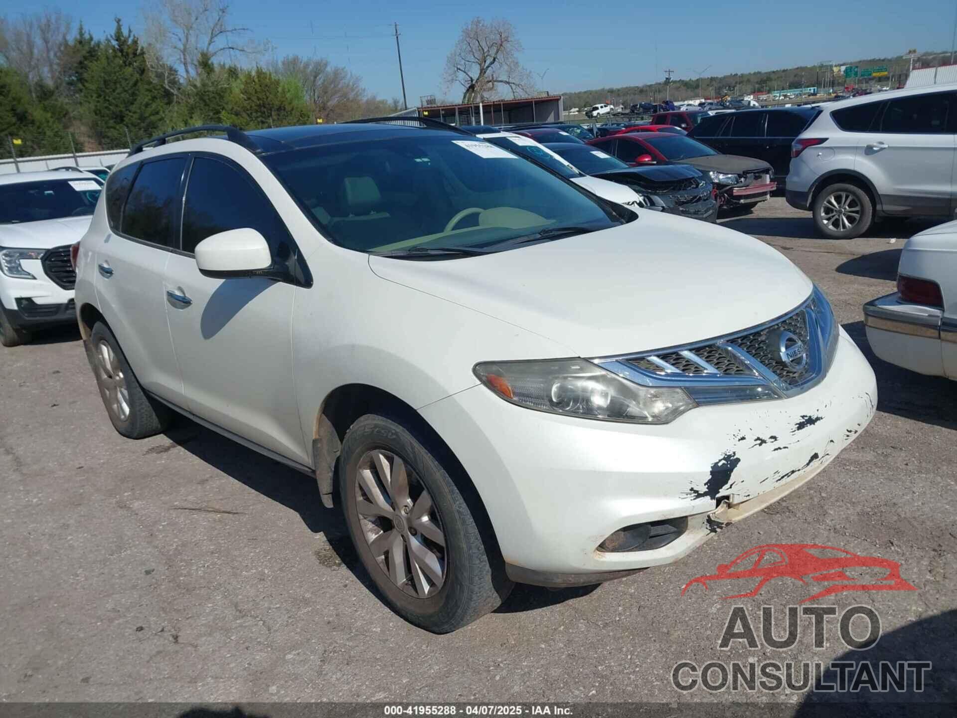 NISSAN MURANO 2012 - JN8AZ1MU0CW114261