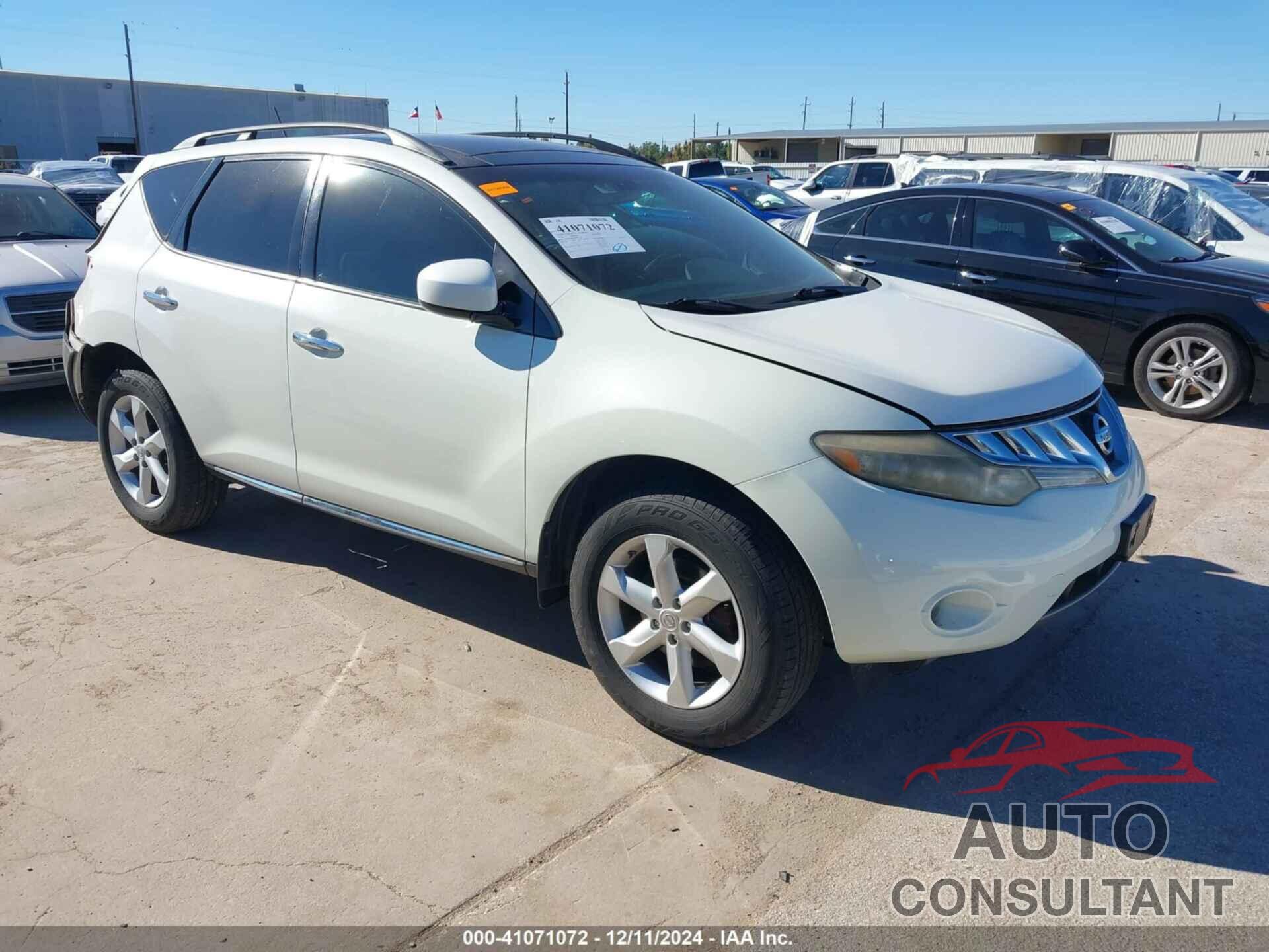 NISSAN MURANO 2010 - JN8AZ1MU5AW021135