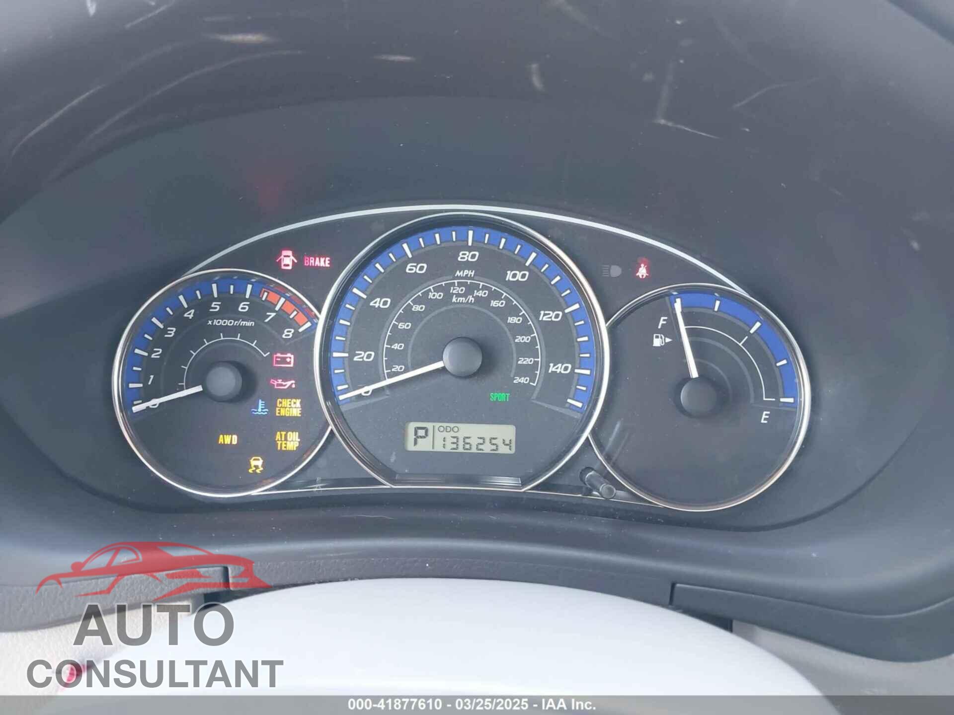 SUBARU FORESTER 2013 - JF2SHAAC7DH404776