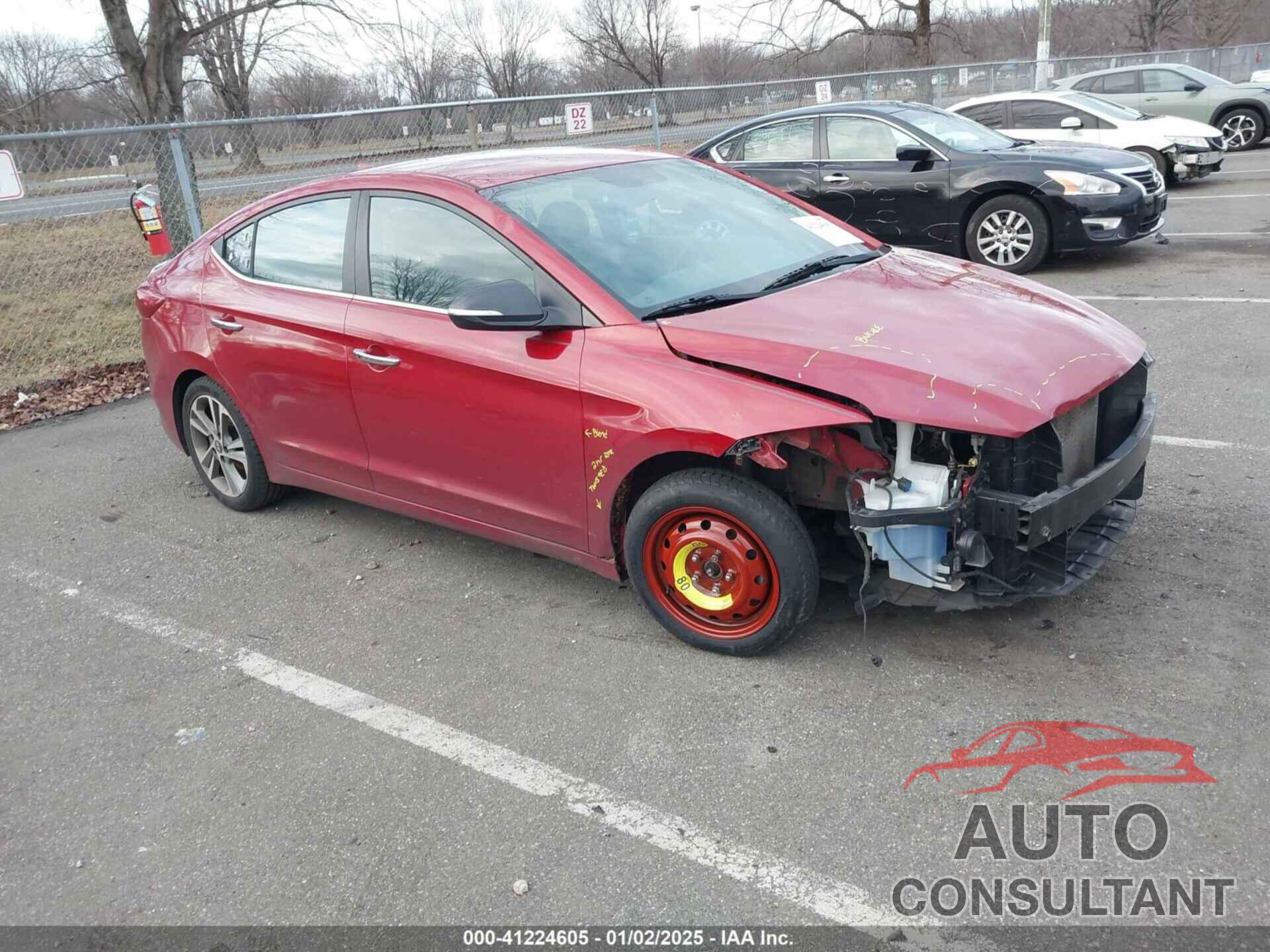 HYUNDAI ELANTRA 2017 - KMHD84LF2HU354667