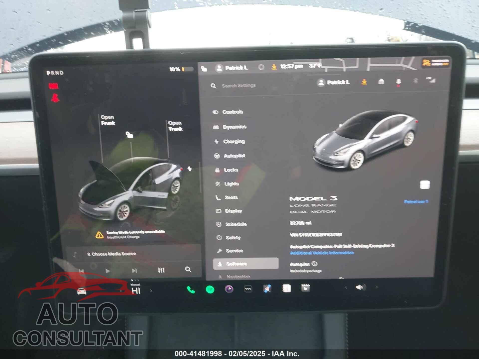 TESLA MODEL 3 2023 - 5YJ3E1EB2PF637191
