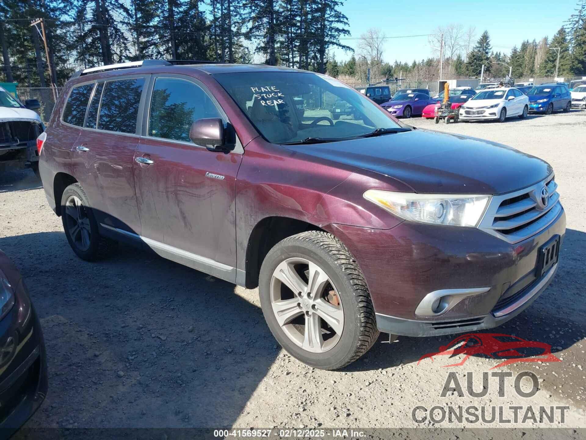 TOYOTA HIGHLANDER 2011 - 5TDDK3EH6BS048873