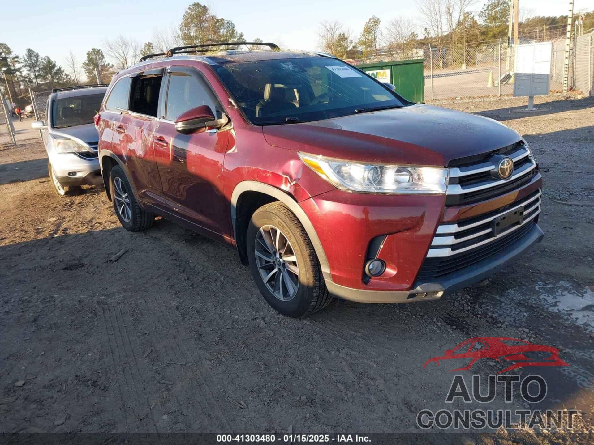 TOYOTA HIGHLANDER 2017 - 5TDJZRFH3HS378351