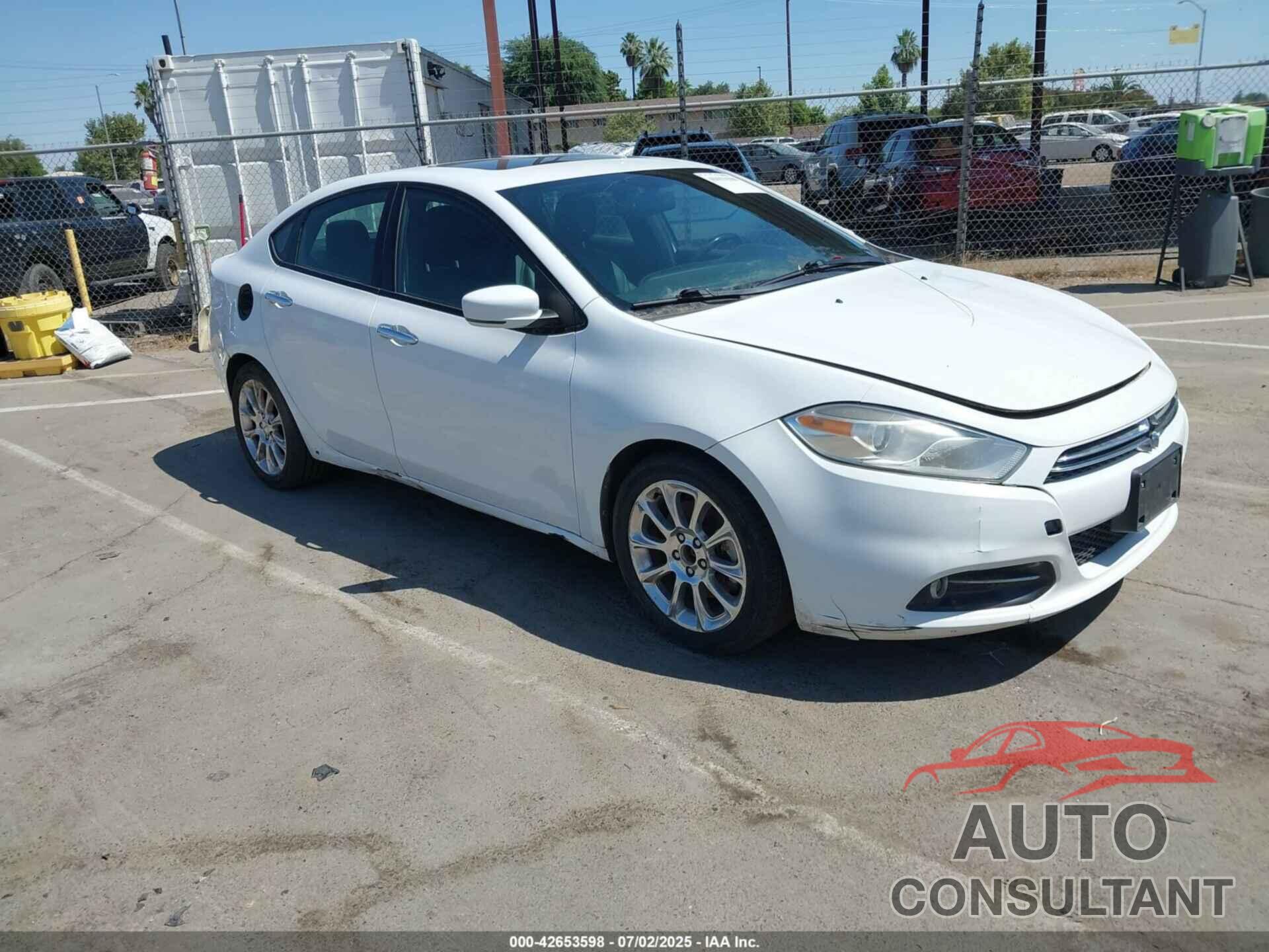 DODGE DART 2013 - 1C3CDFCA4DD147580
