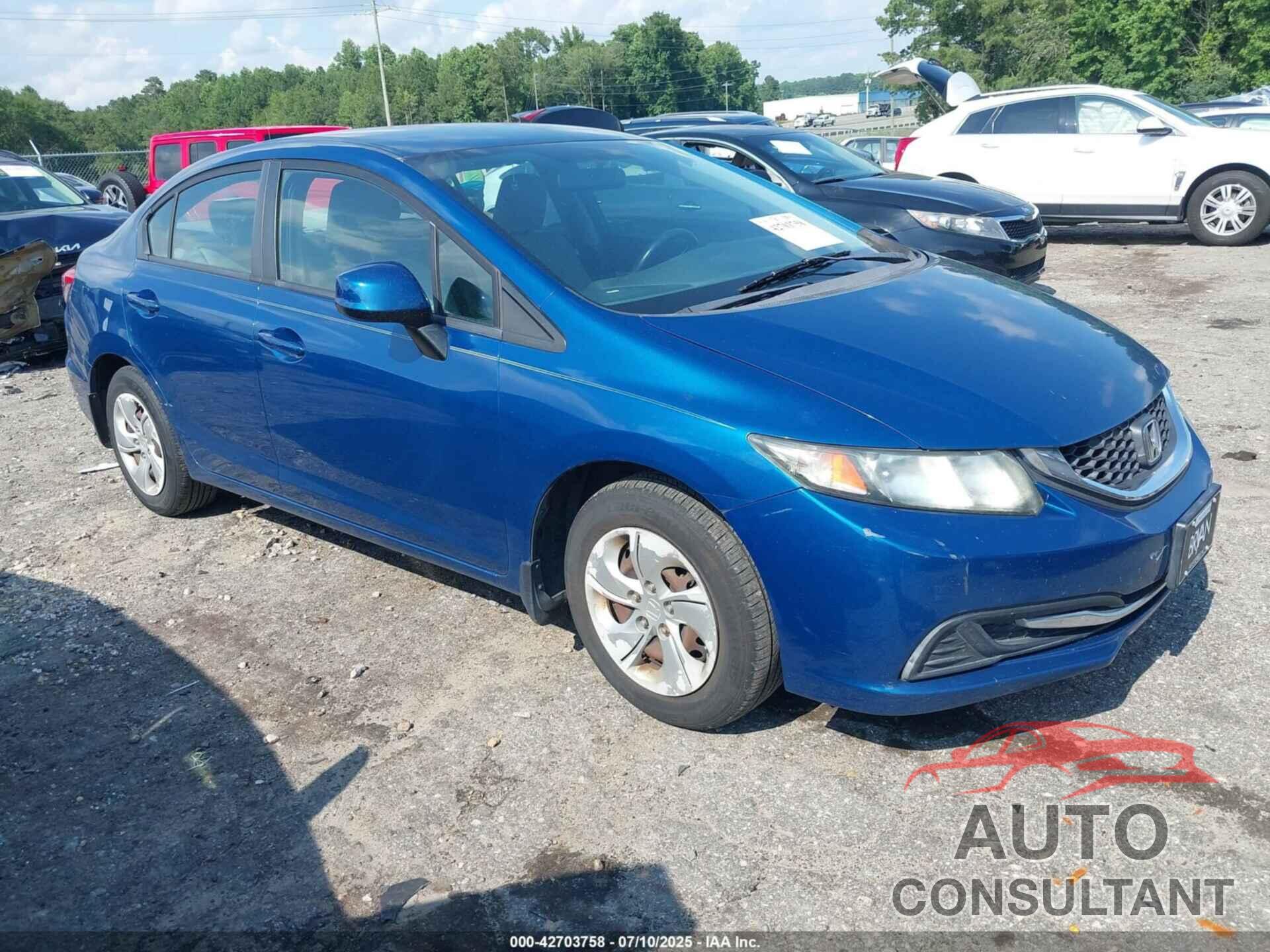 HONDA CIVIC 2013 - 2HGFB2F57DH592633