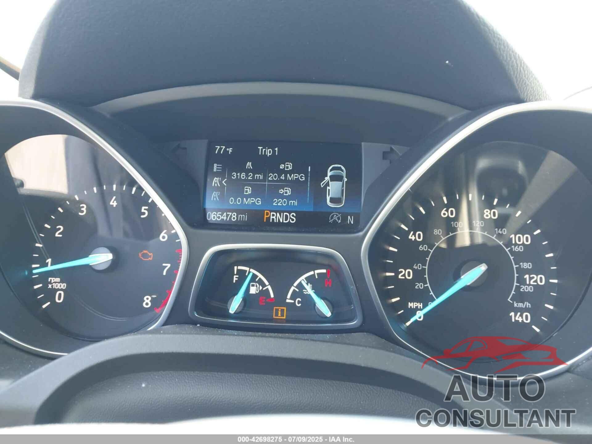 FORD ESCAPE 2019 - 1FMCU9J98KUA21480