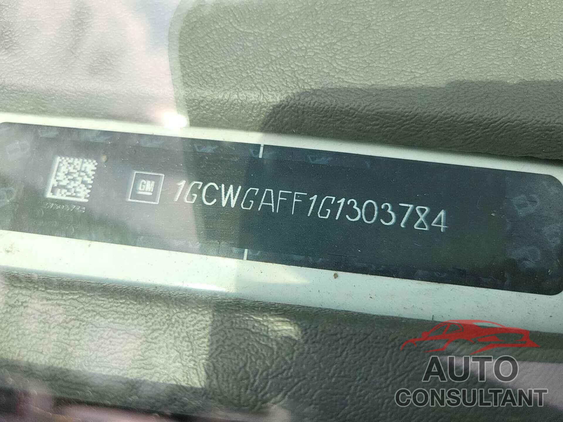 CHEVROLET EXPRESS 2500 2016 - 1GCWGAFF1G1303784