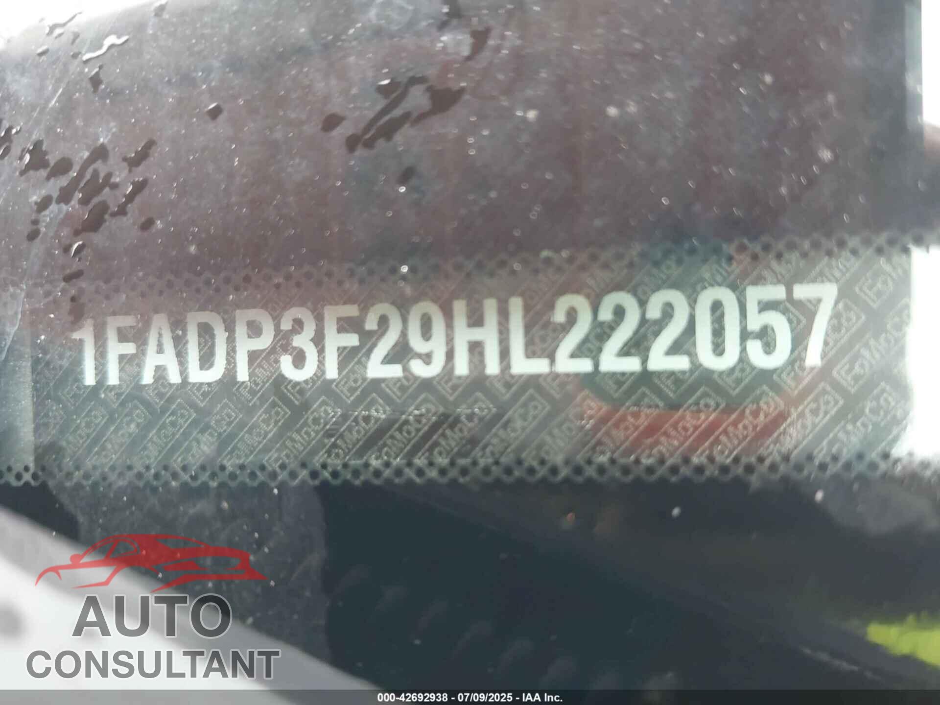 FORD FOCUS 2017 - 1FADP3F29HL222057