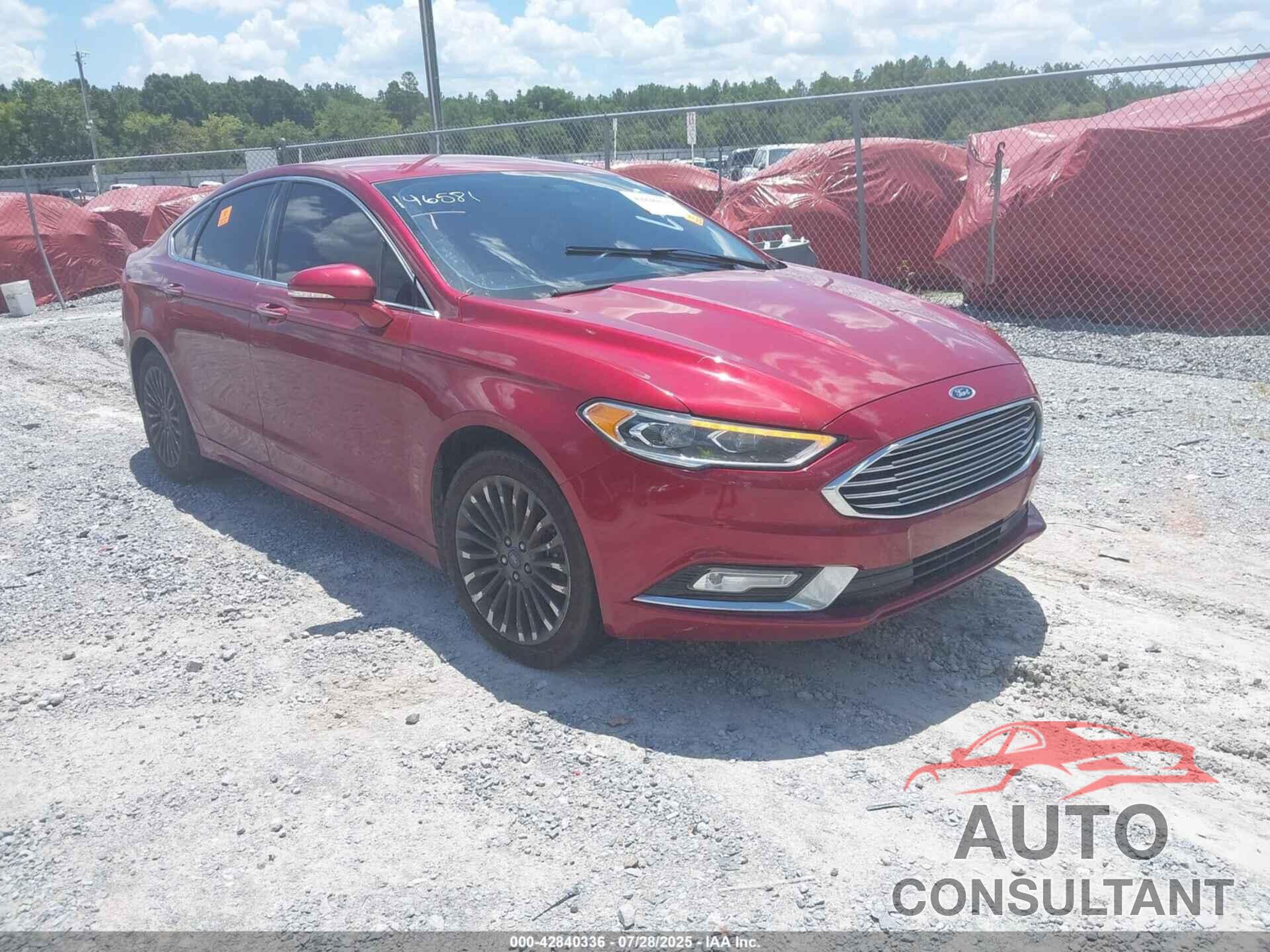 FORD FUSION 2017 - 3FA6P0K92HR146581