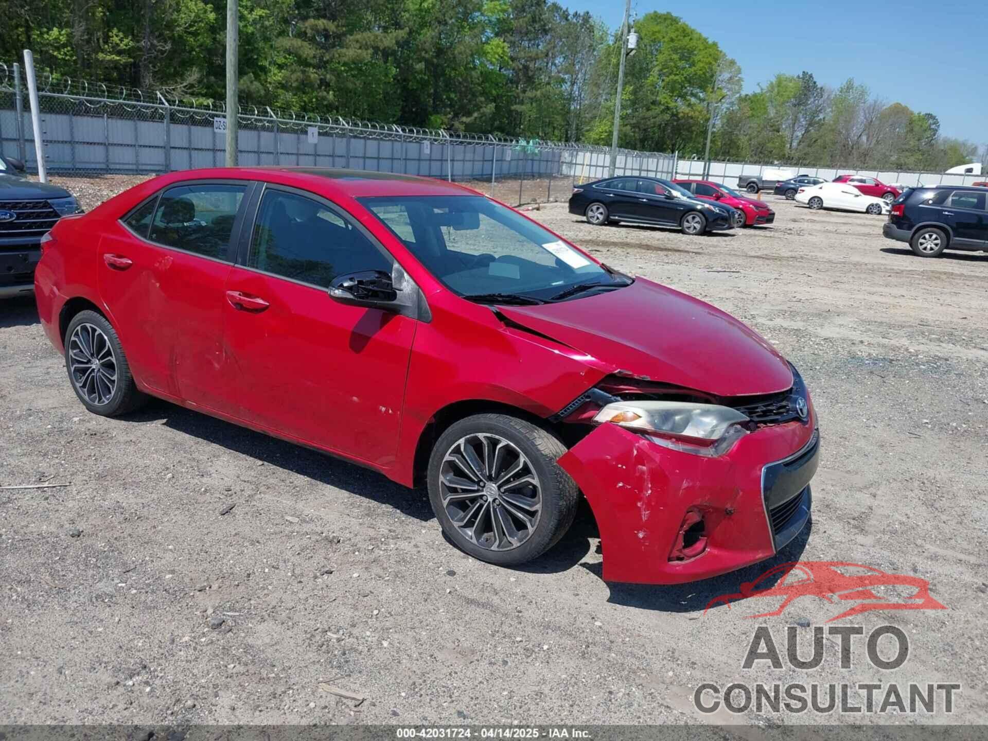 TOYOTA COROLLA 2014 - 5YFBURHE7EP078175