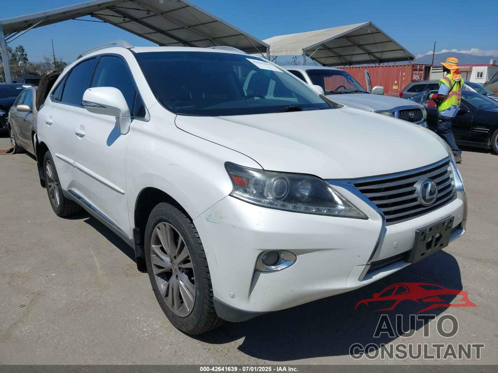 LEXUS RX 350 2013 - 2T2ZK1BA0DC109997