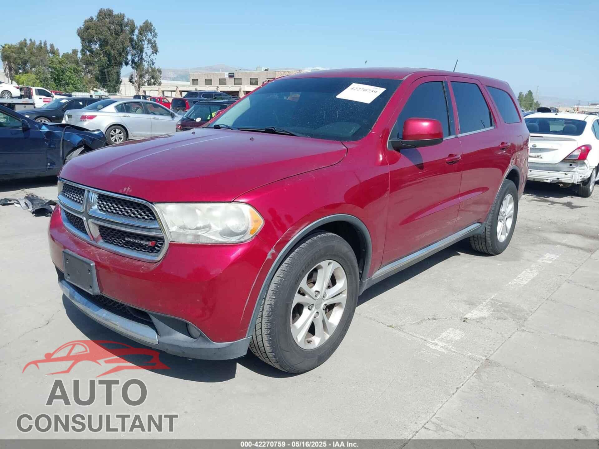 DODGE DURANGO 2013 - 1C4RDHAG5DC662120
