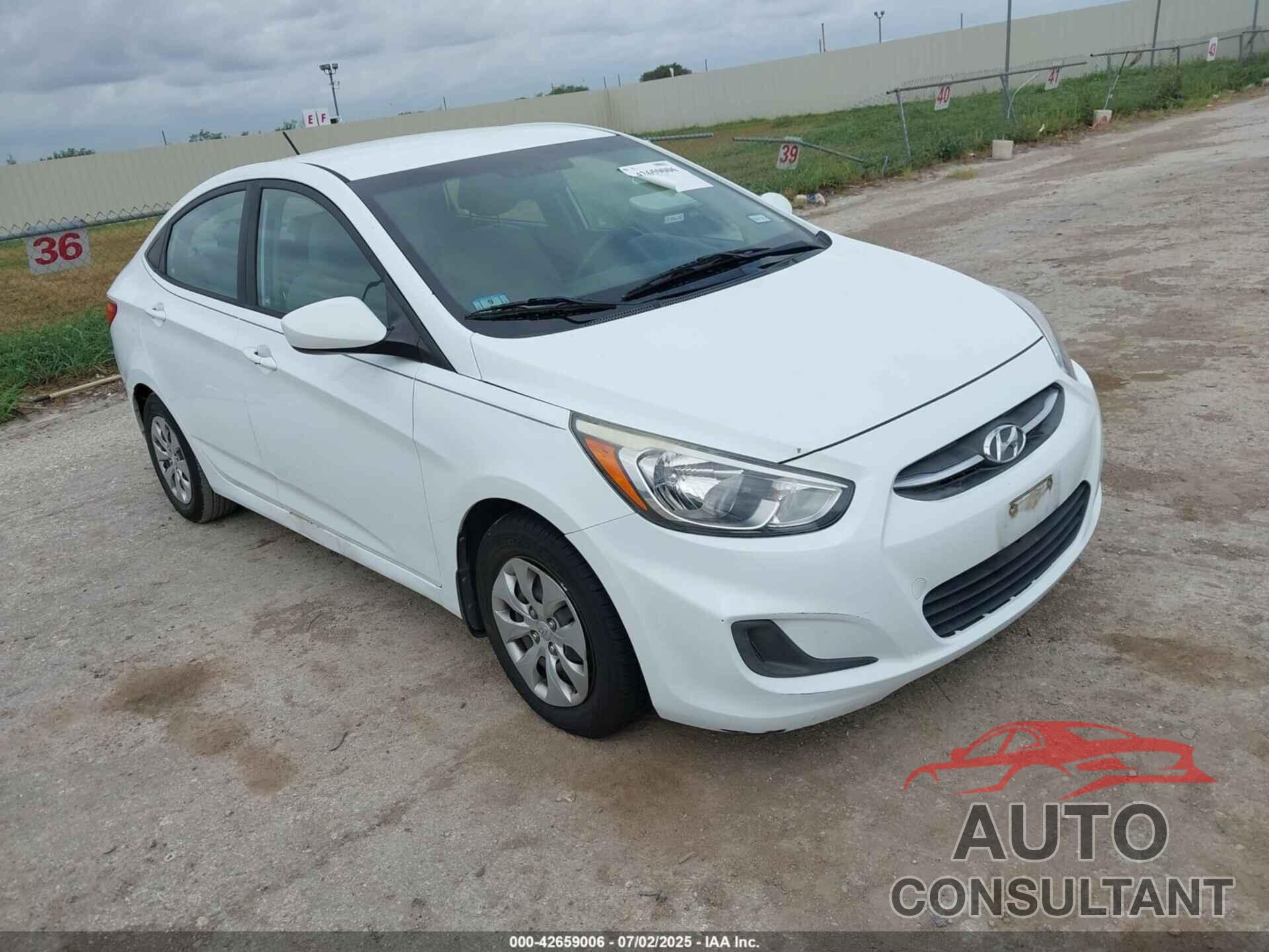HYUNDAI ACCENT 2016 - KMHCT4AE3GU144145
