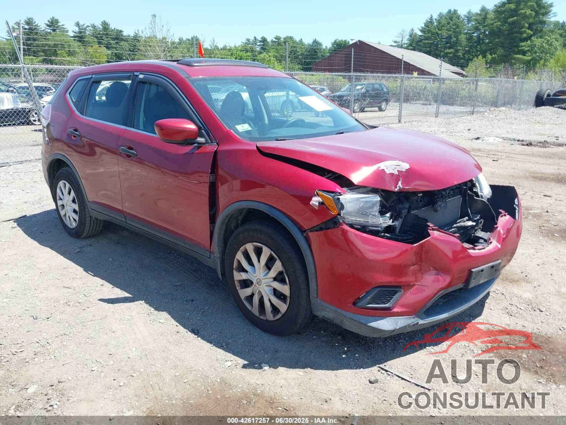 NISSAN ROGUE 2016 - KNMAT2MV2GP645280