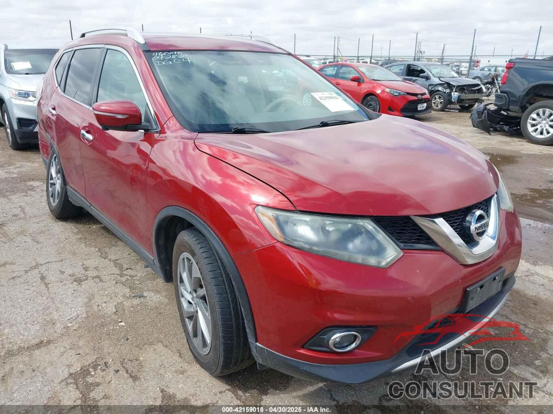 NISSAN ROGUE 2015 - 5N1AT2MVXFC824927