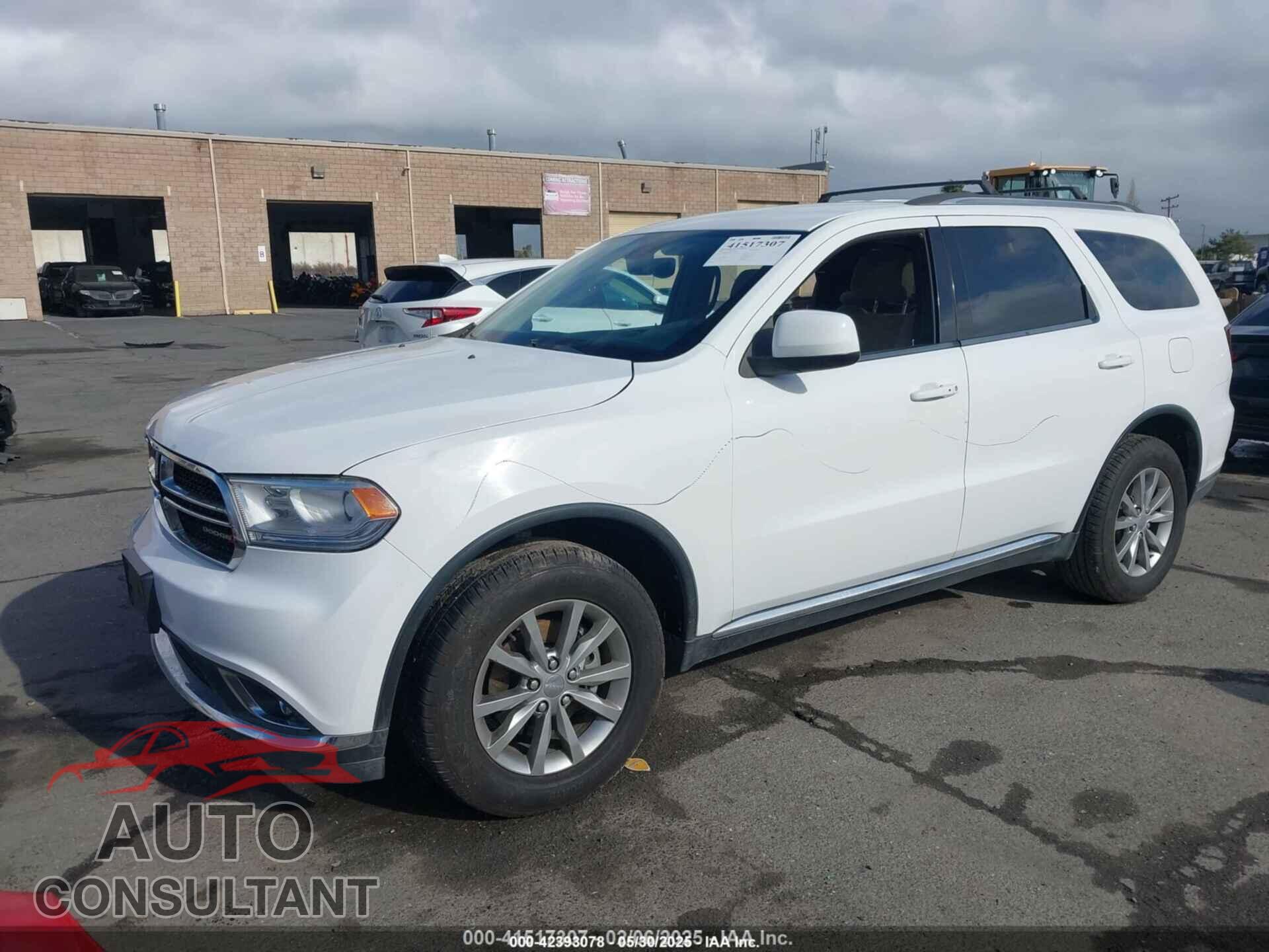 DODGE DURANGO 2017 - 1C4RDJAG0HC752868