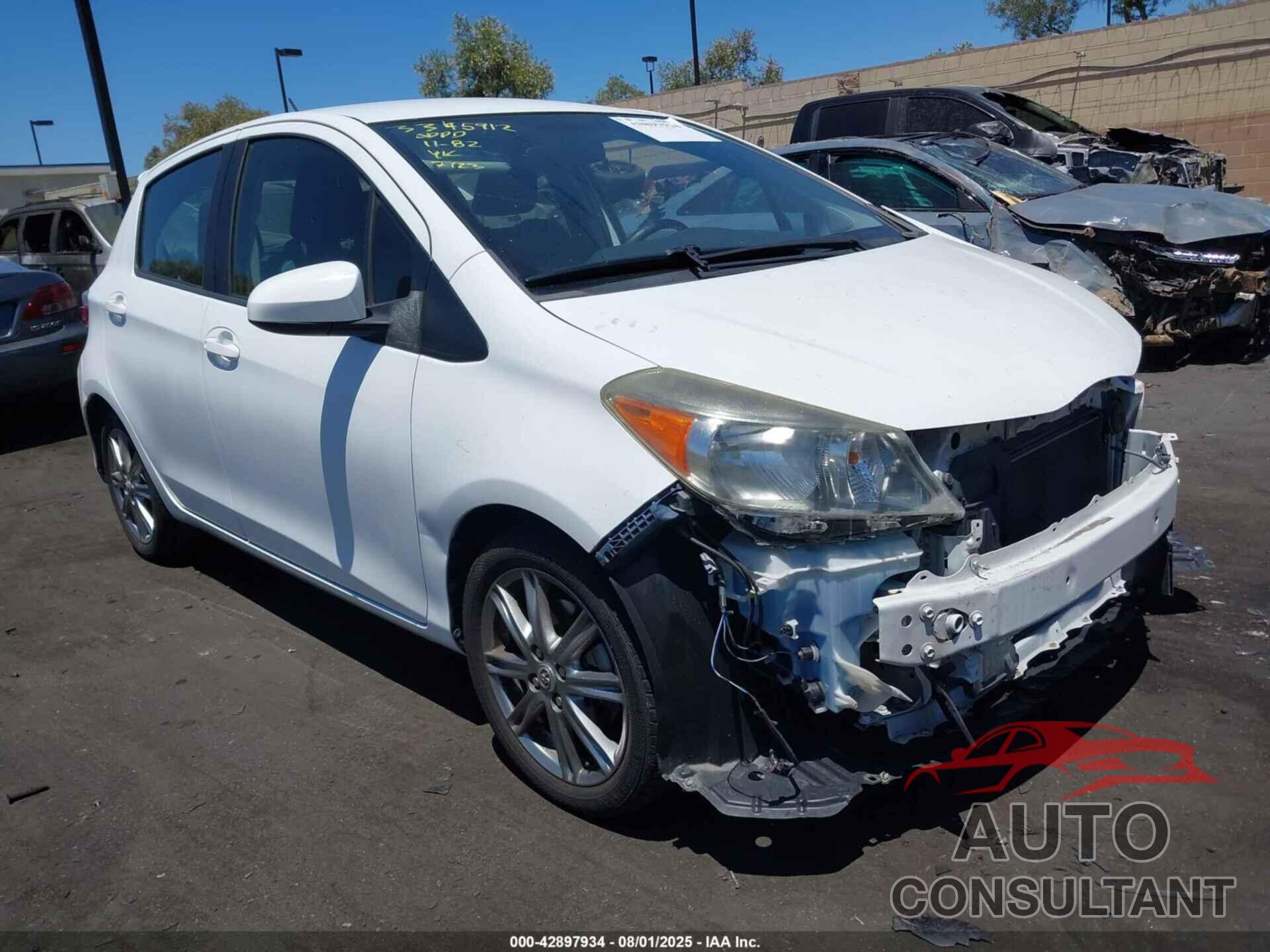 TOYOTA YARIS 2013 - JTDKTUD36DD549308
