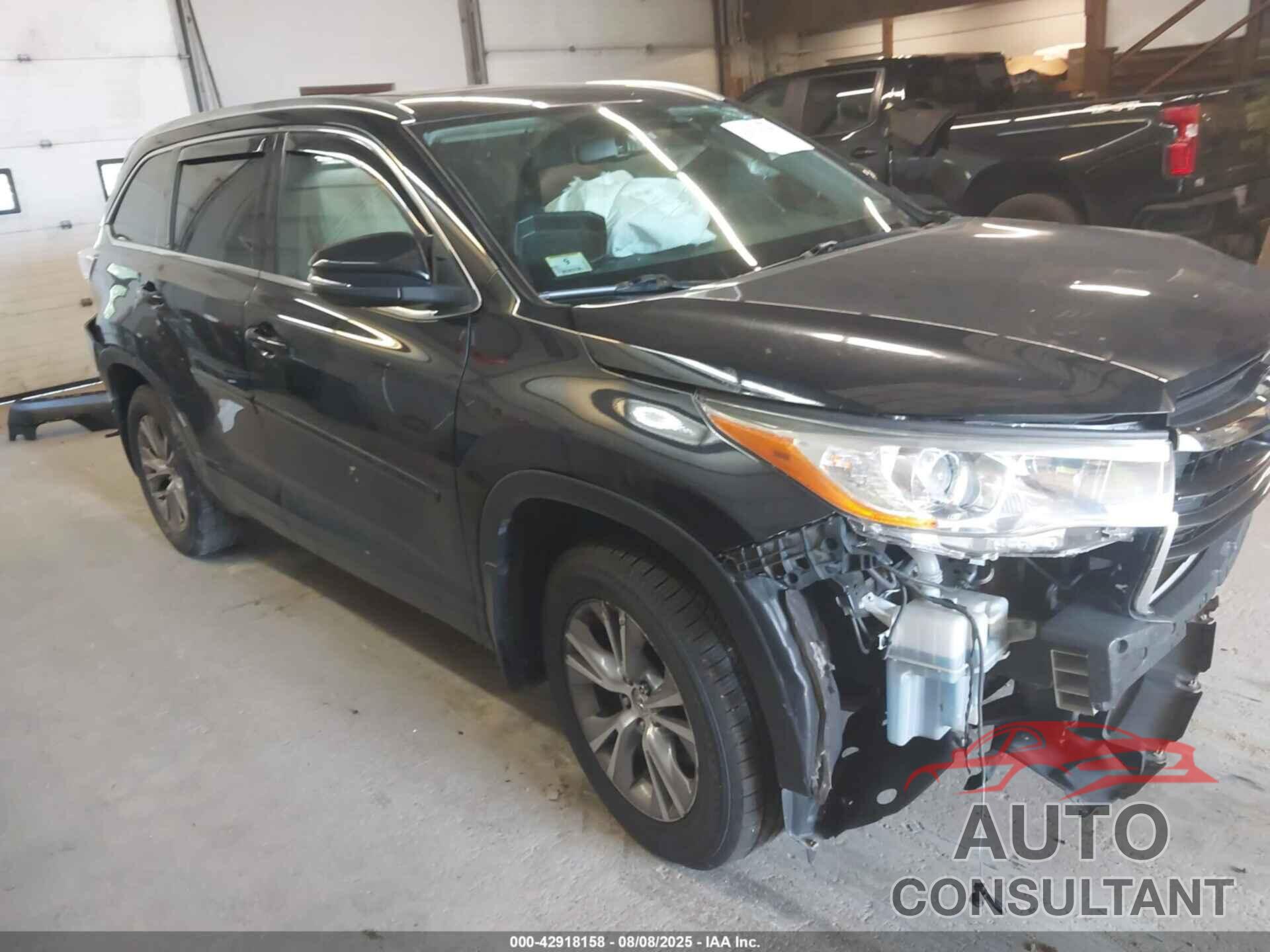 TOYOTA HIGHLANDER 2014 - 5TDJKRFH6ES037638
