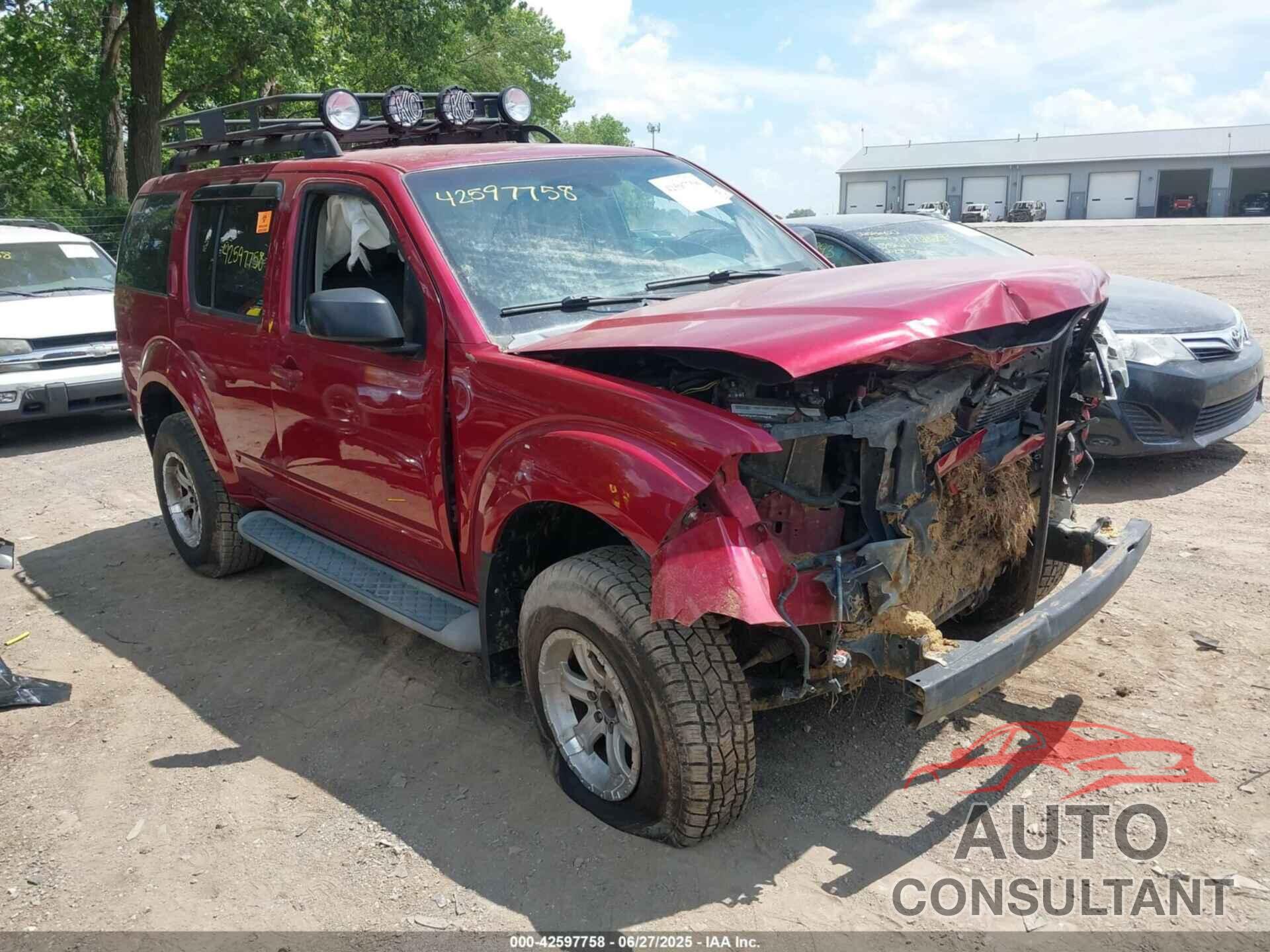 NISSAN PATHFINDER 2010 - 5N1AR1NB0AC608834