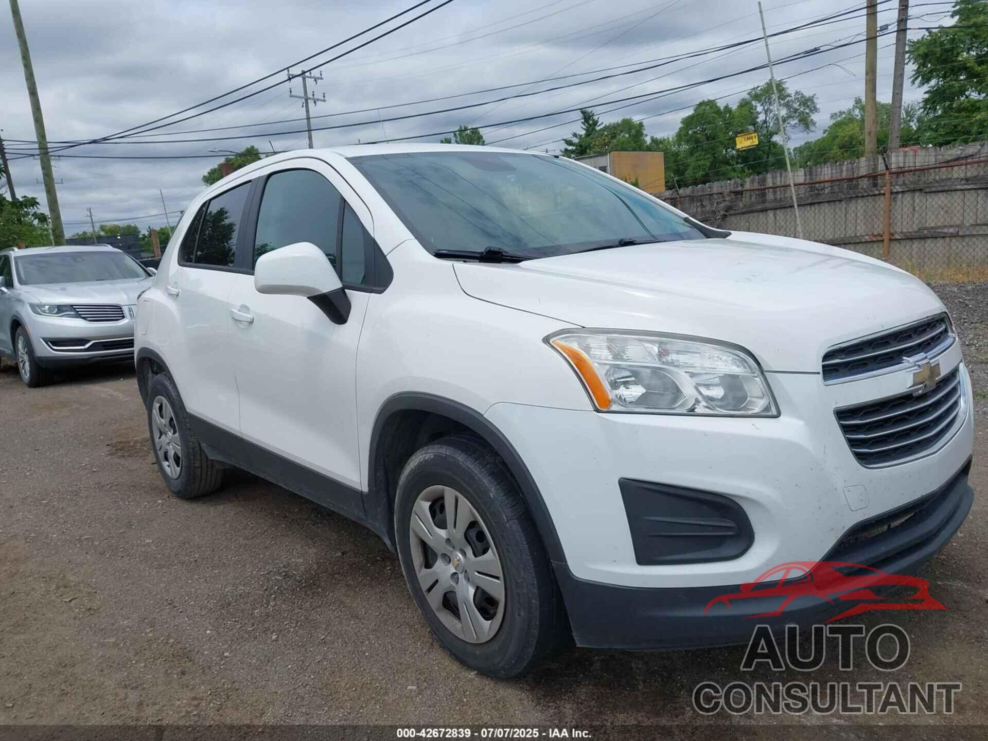 CHEVROLET TRAX 2016 - 3GNCJKSB3GL203957