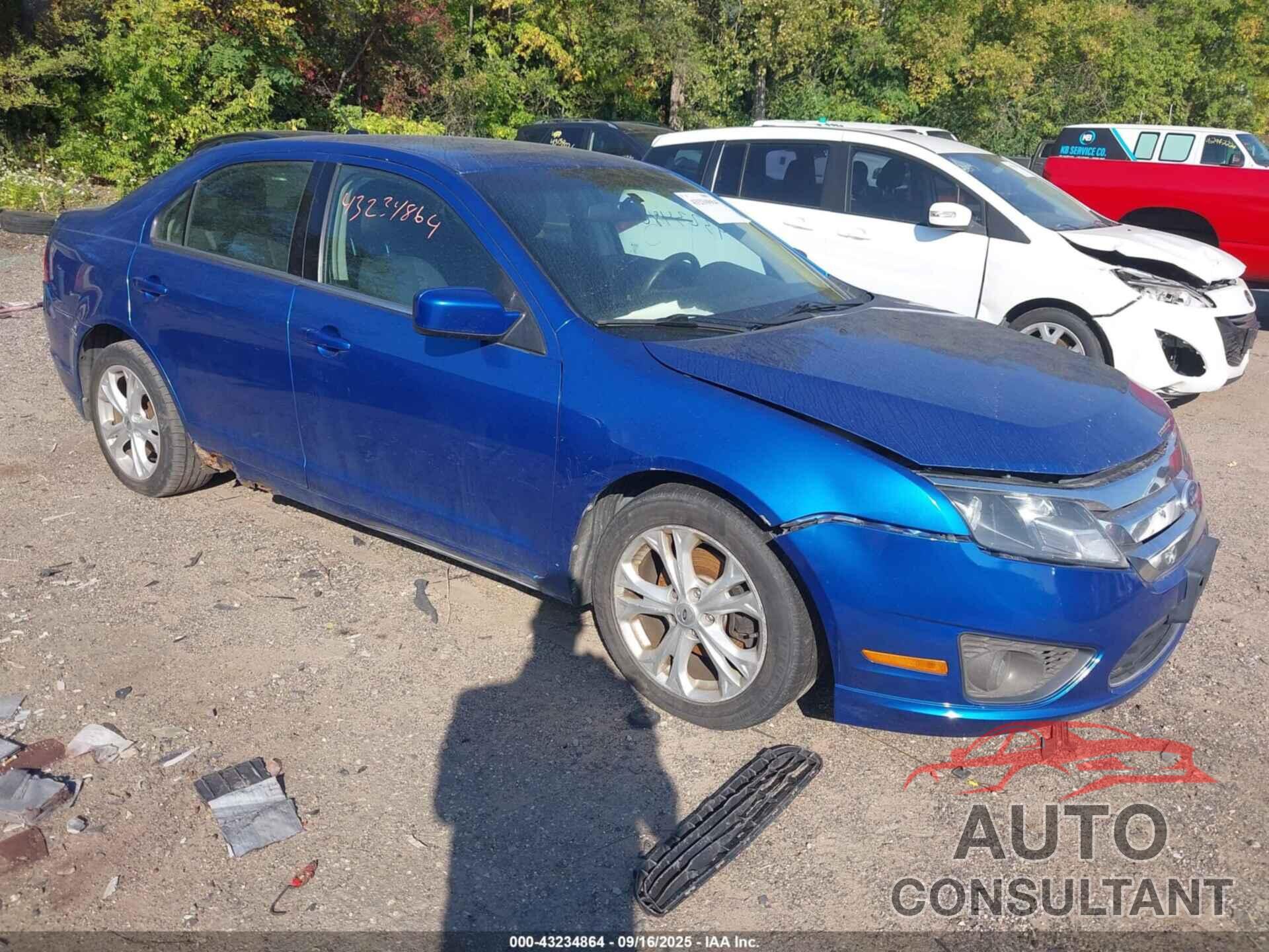 FORD FUSION 2012 - 3FAHP0HA7CR323788