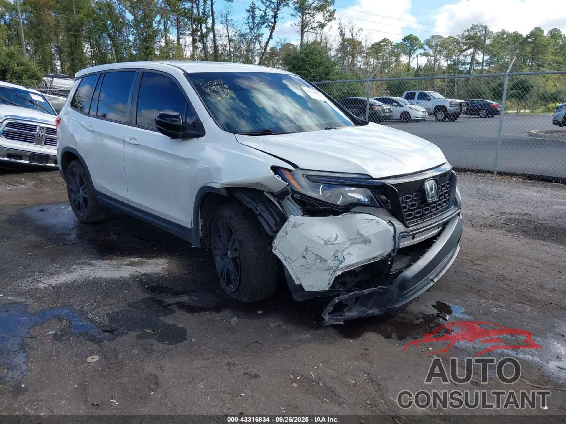 HONDA PASSPORT 2021 - 5FNYF7H21MB005974