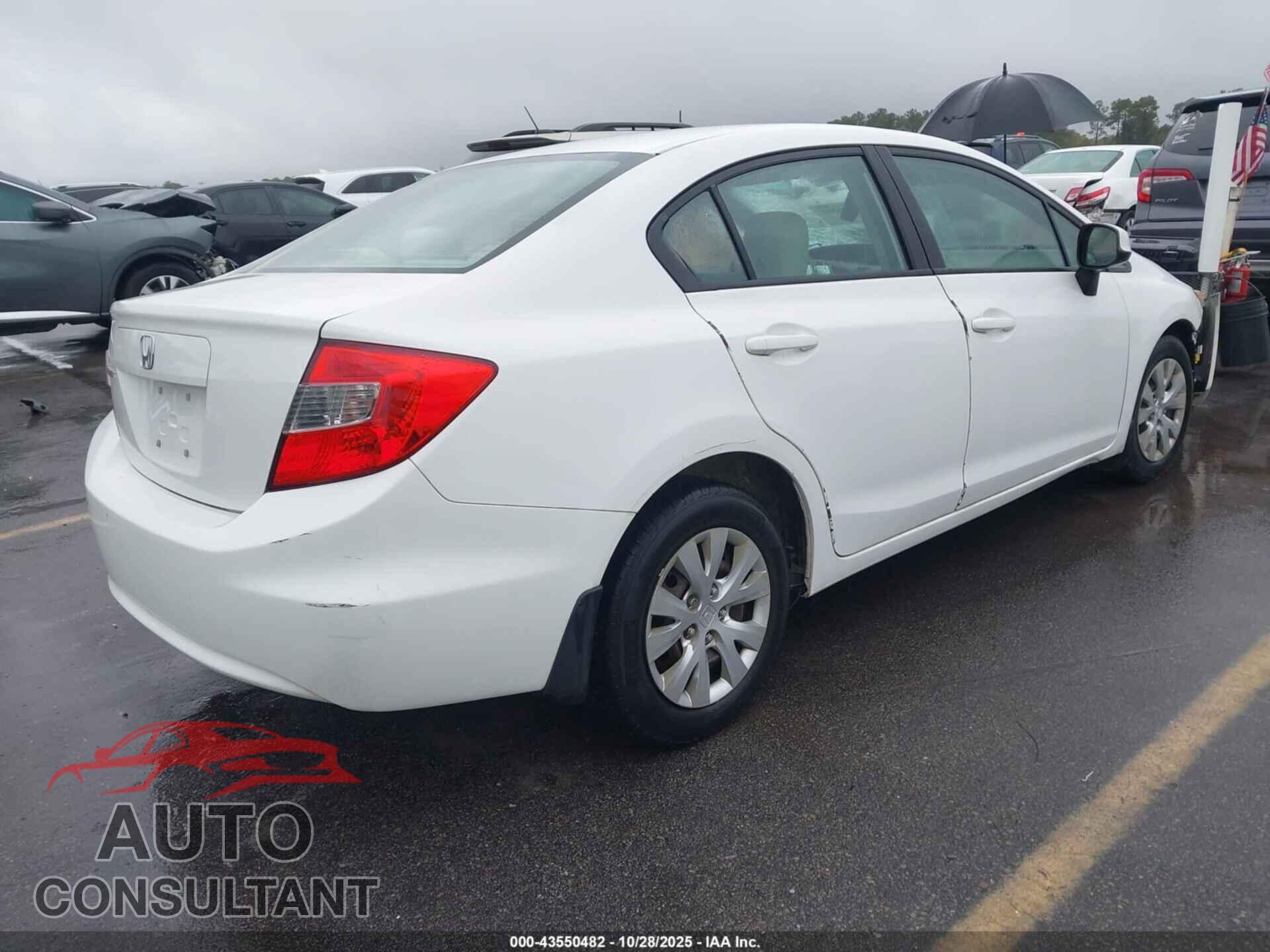 HONDA CIVIC 2012 - 2HGFB2F54CH564237