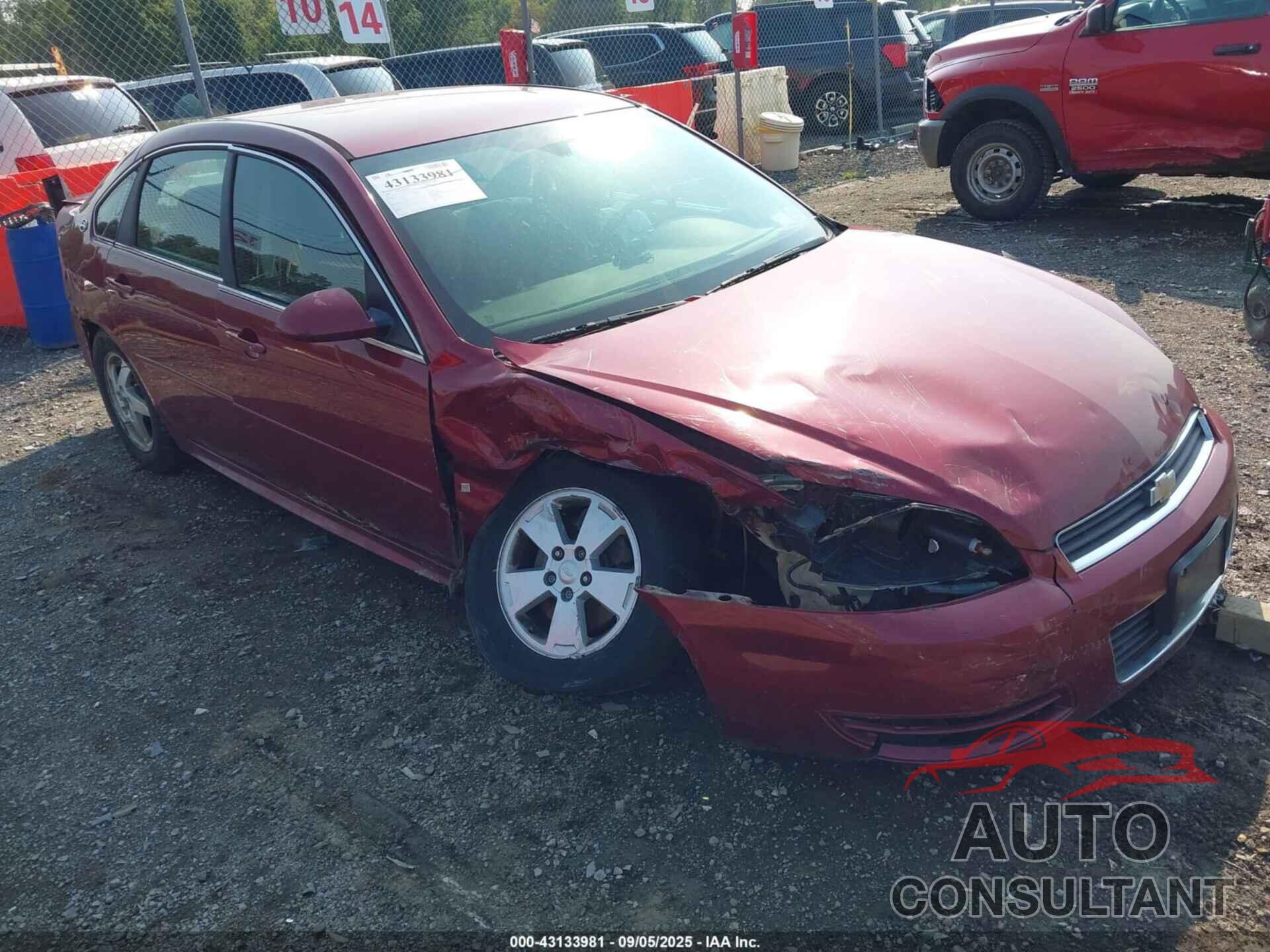 CHEVROLET IMPALA 2009 - 2G1WT57K591131022