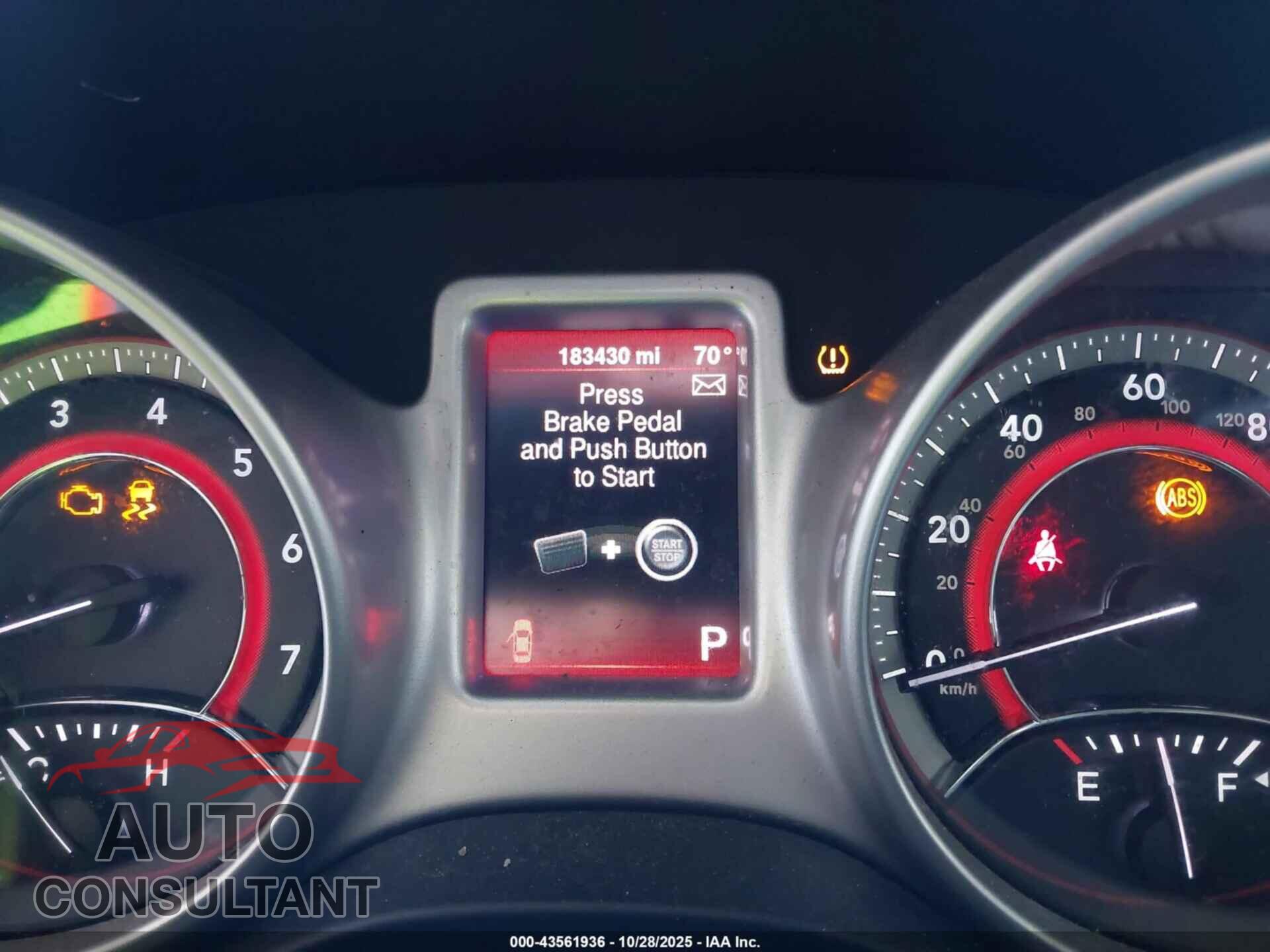 DODGE JOURNEY 2013 - 3C4PDCAB5DT517839