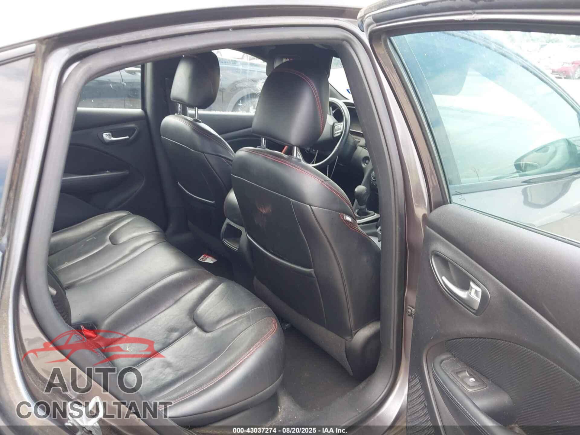 DODGE DART 2015 - 1C3CDFEBXFD181743
