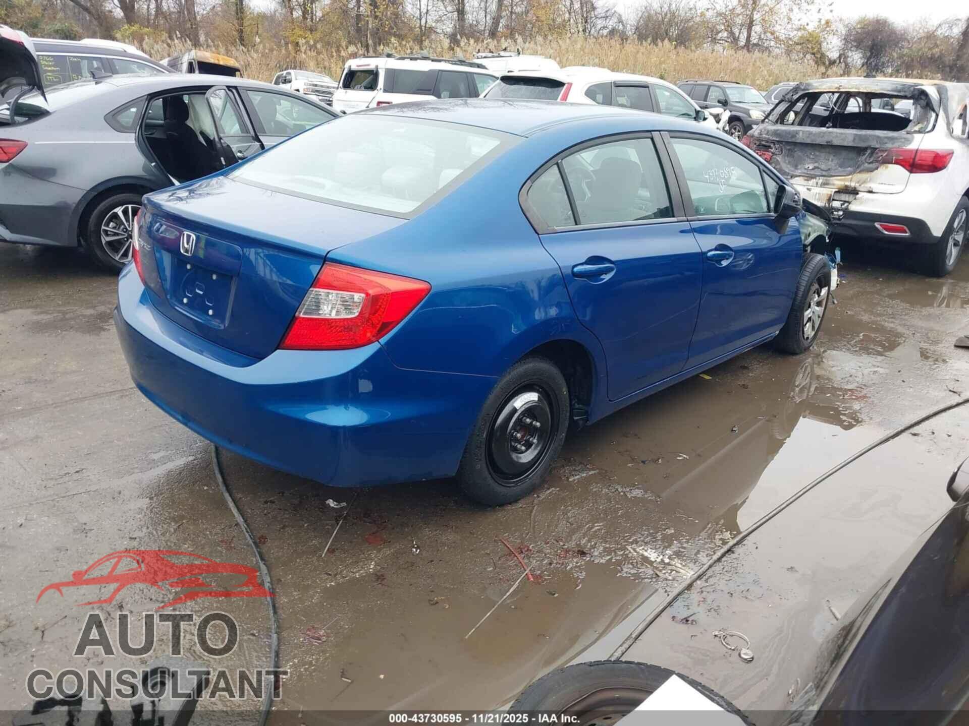 HONDA CIVIC 2012 - 19XFB2F56CE359920