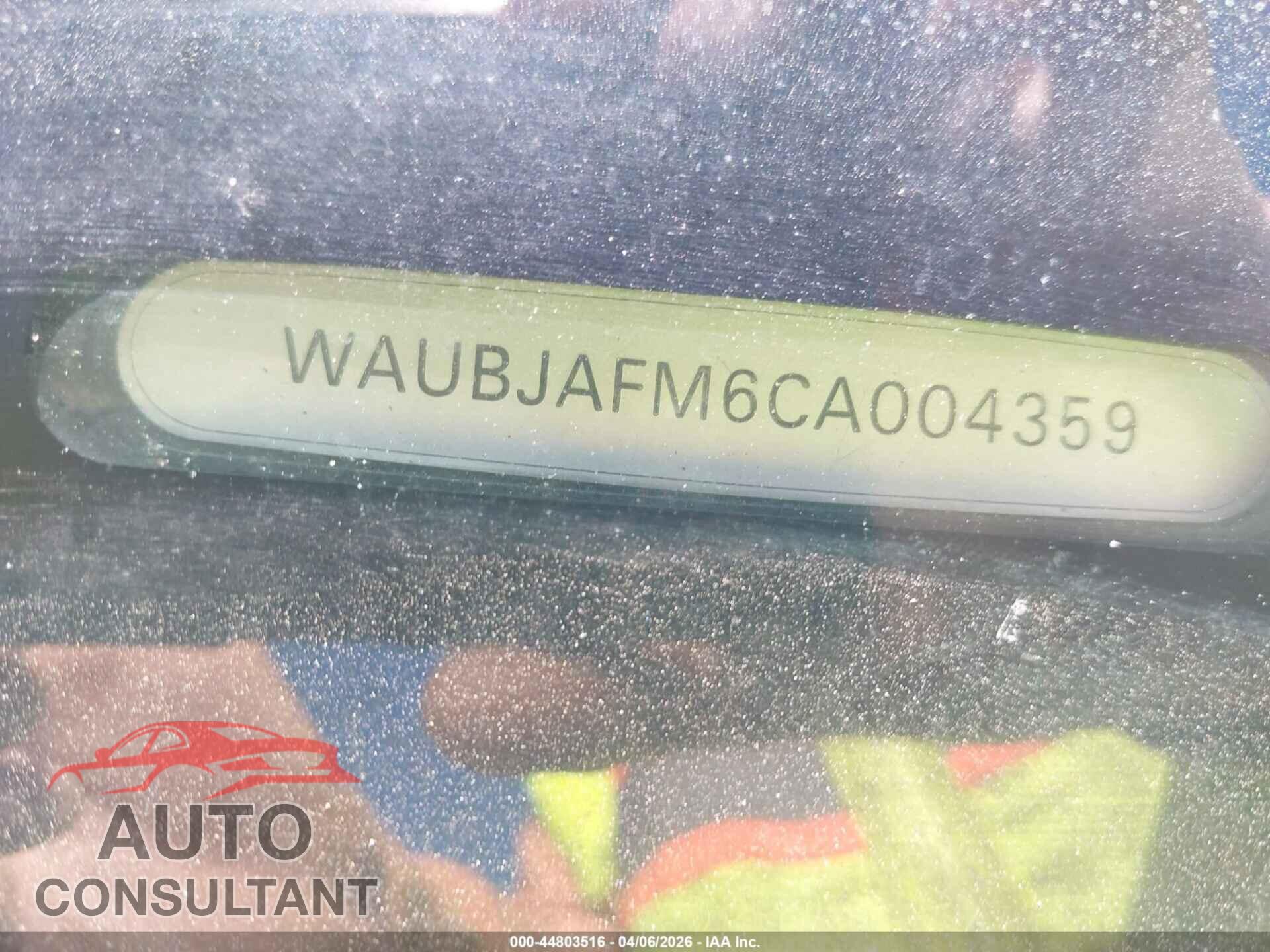 AUDI A3 2012 - WAUBJAFM6CA004359