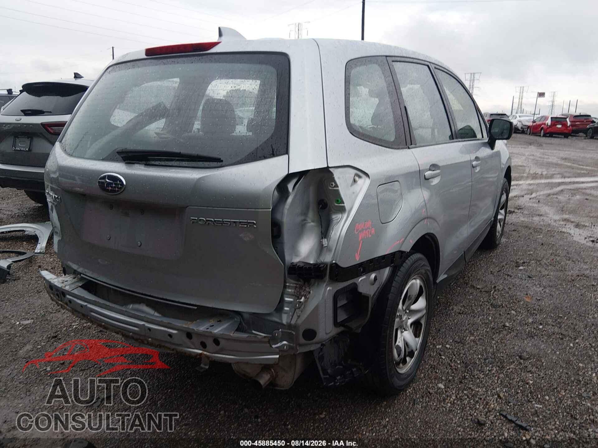 SUBARU FORESTER 2017 - JF2SJAAC2HH566678