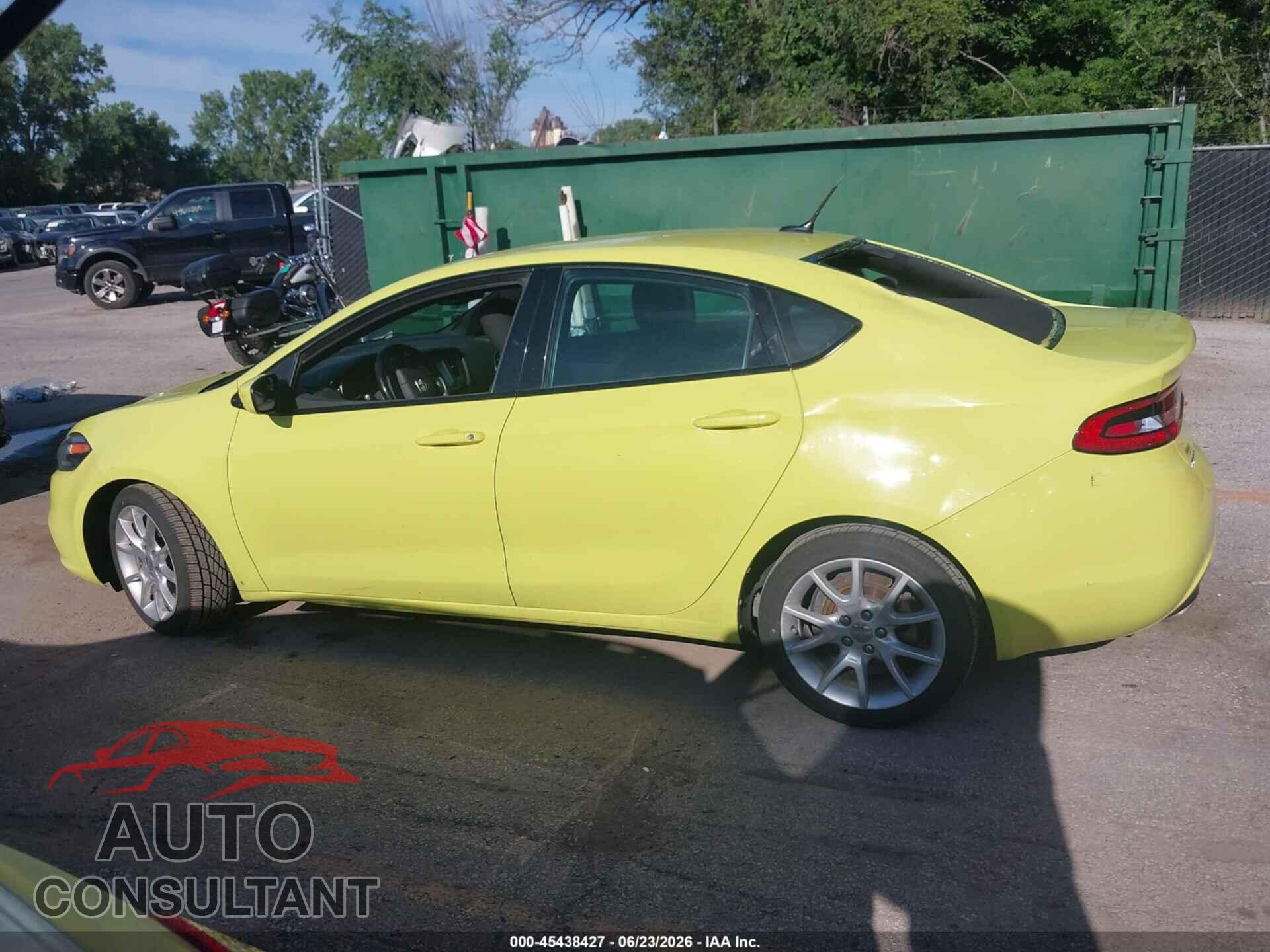 DODGE DART 2013 - 1C3CDFBA2DD179235