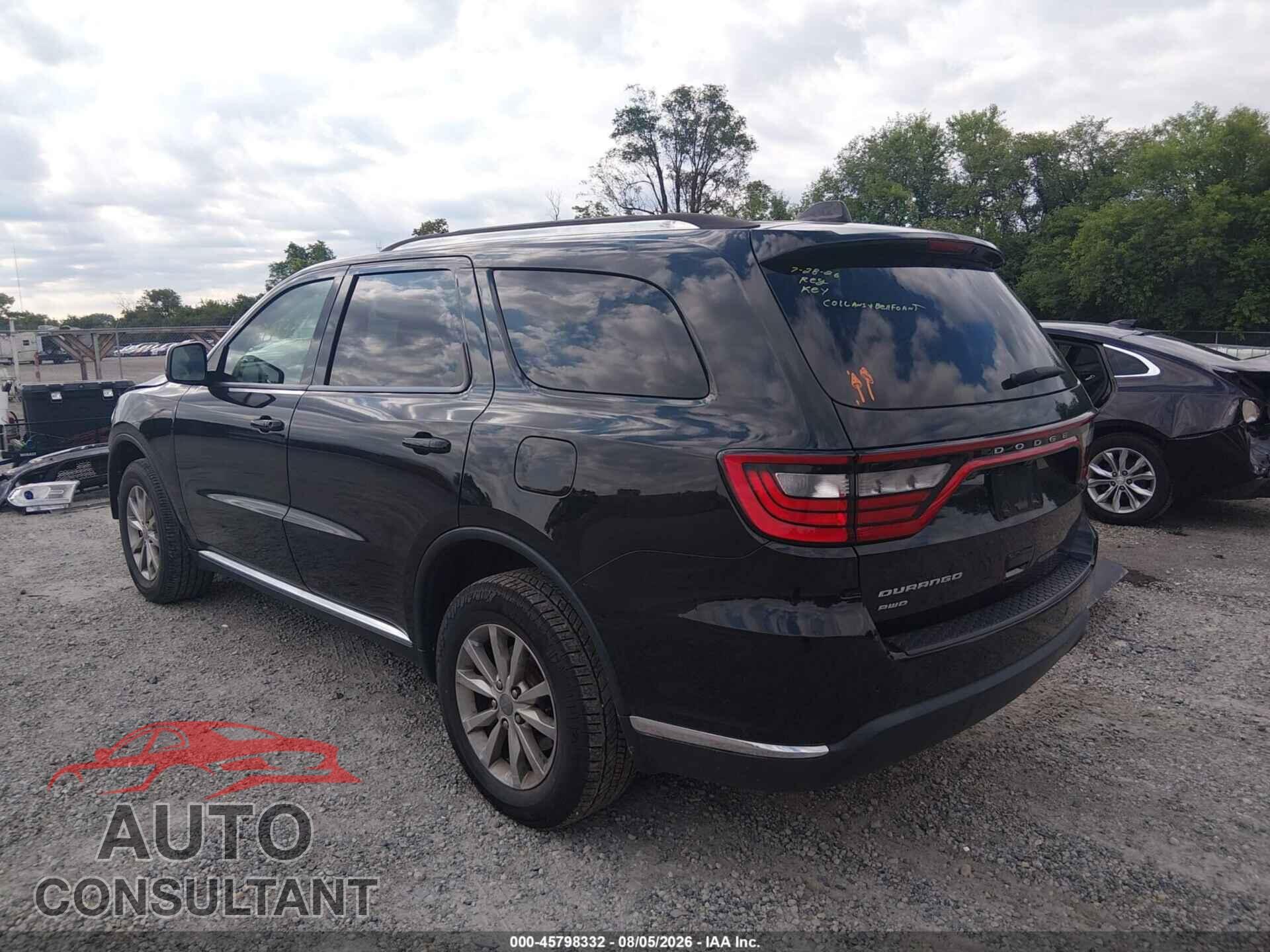 DODGE DURANGO 2017 - 1C4RDJAG9HC748642