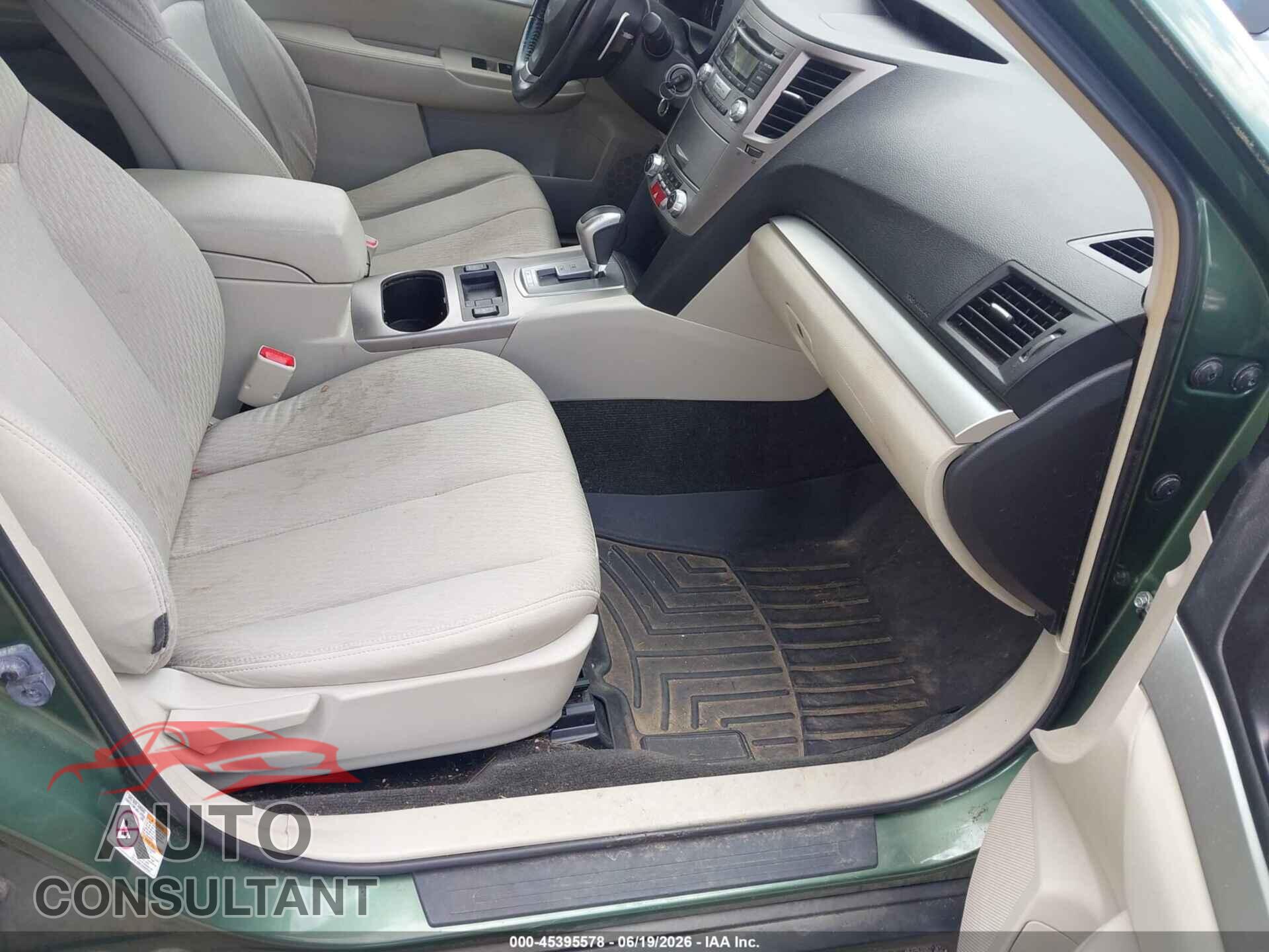SUBARU OUTBACK 2012 - 4S4BRBCC5C3255029