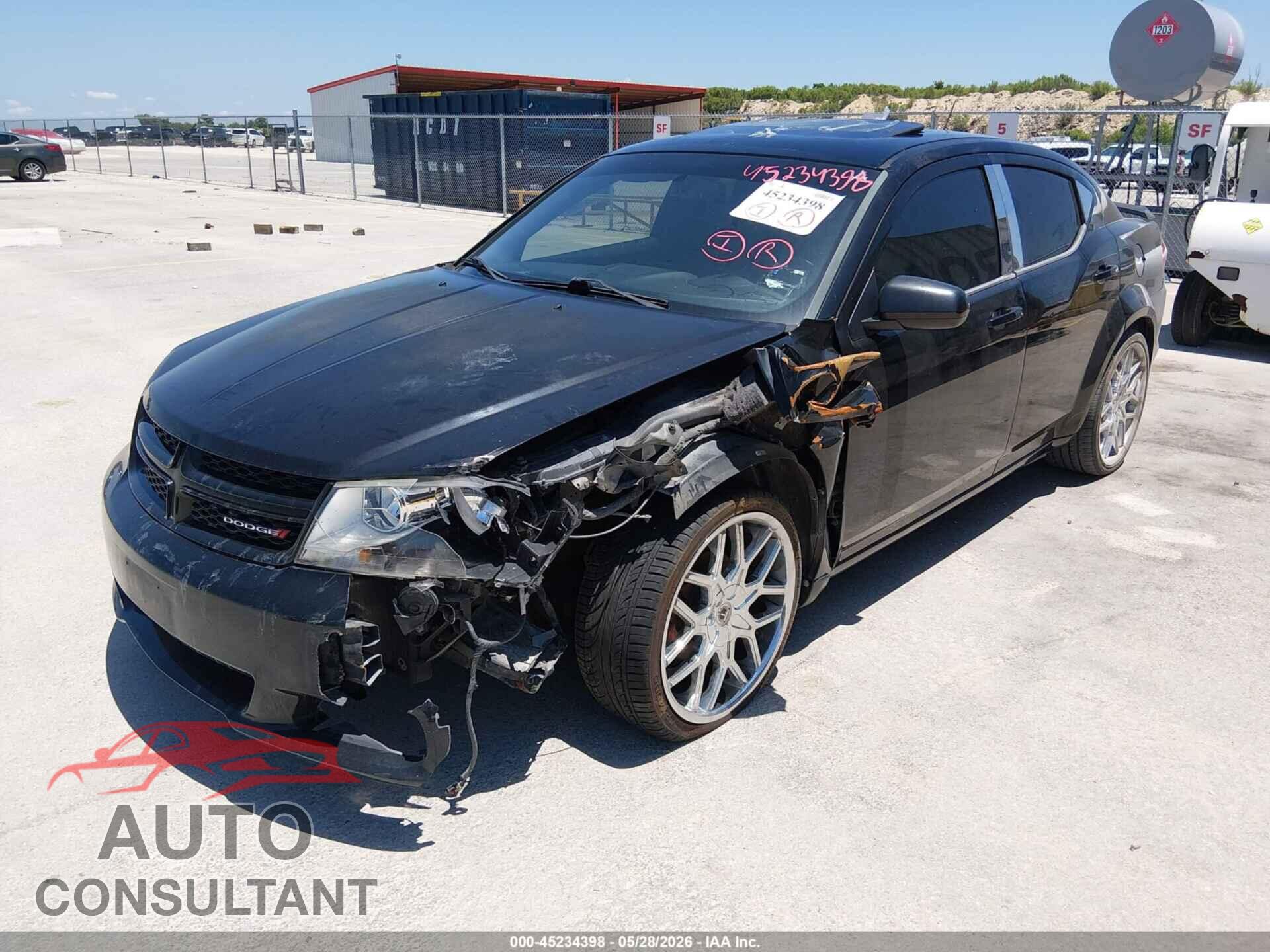 DODGE AVENGER 2013 - 1C3CDZCG1DN650855