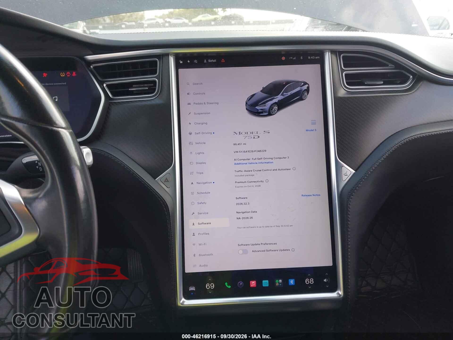 TESLA MODELO S 2018 - 5YJSA1E29JF246229