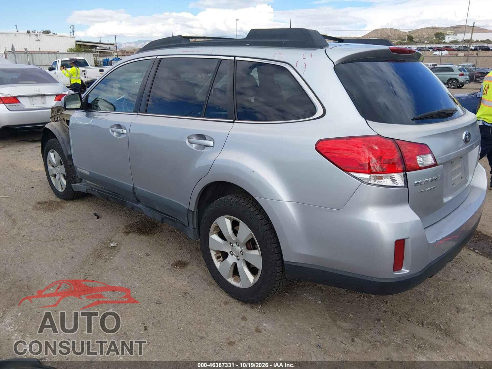 SUBARU OUTBACK 2012 - 4S4BRBCC8C3291815