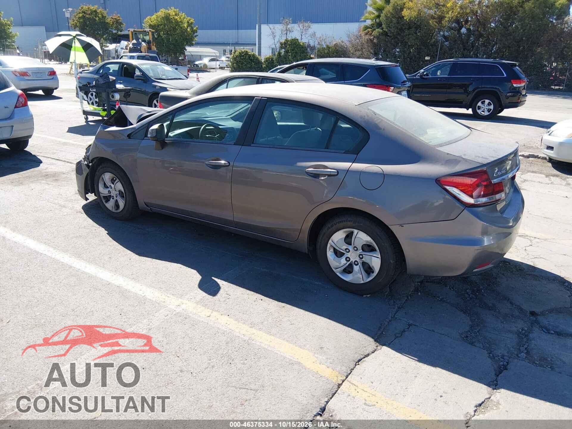 HONDA CIVIC 2013 - 19XFB2F54DE291277