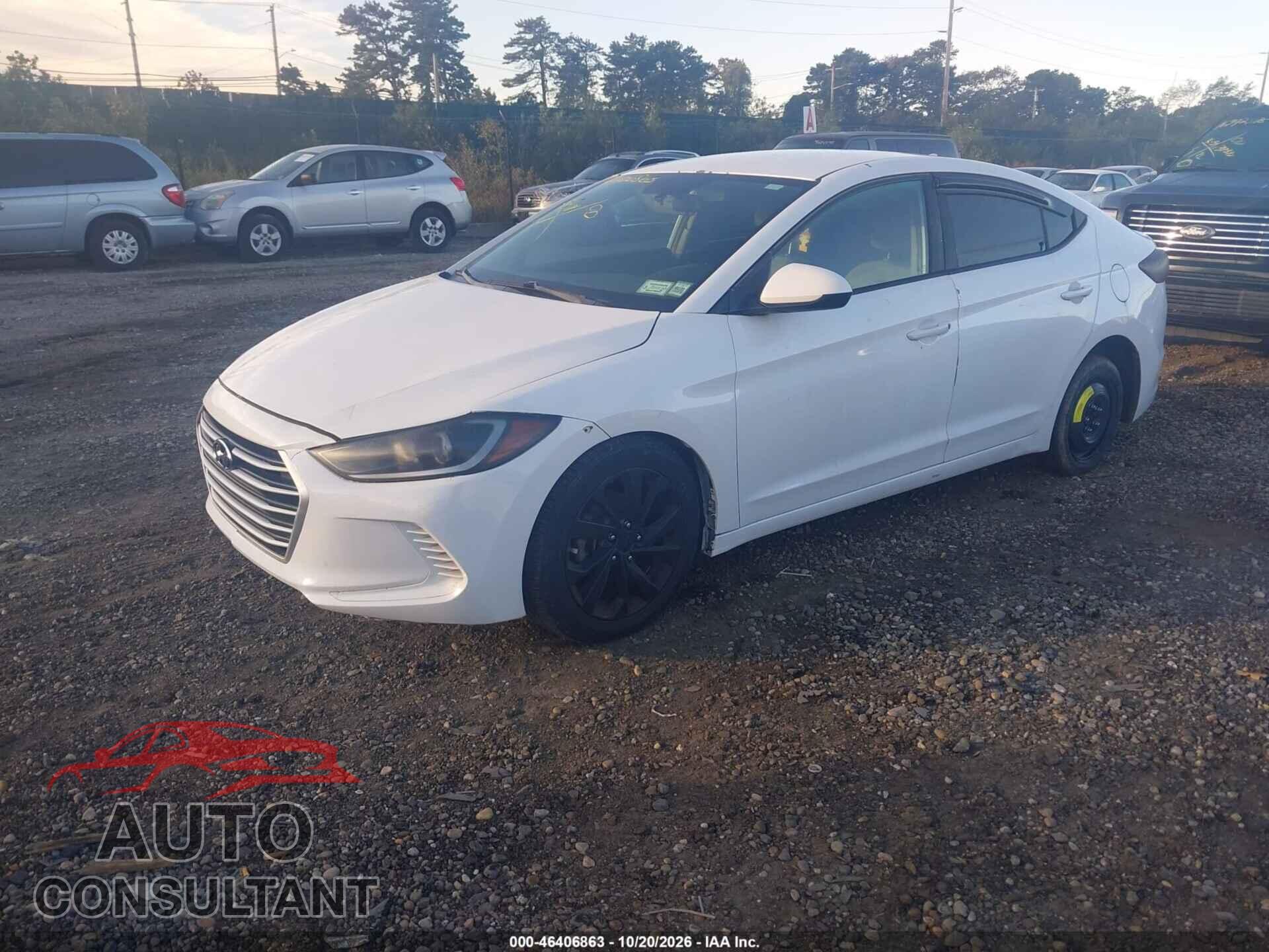 HYUNDAI ELANTRA 2017 - 5NPD74LFXHH054800