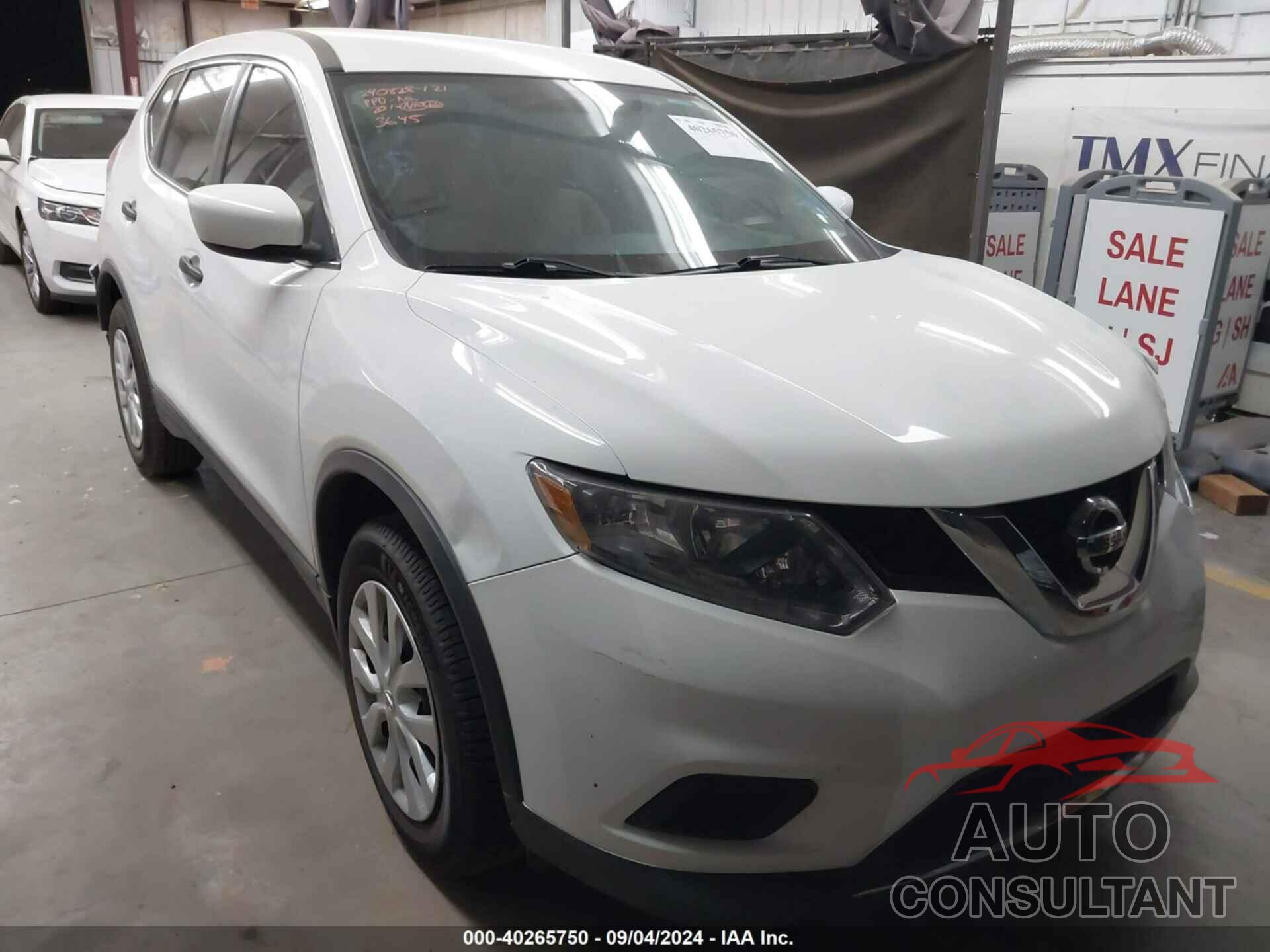 NISSAN ROGUE 2016 - KNMAT2MT1GP613645